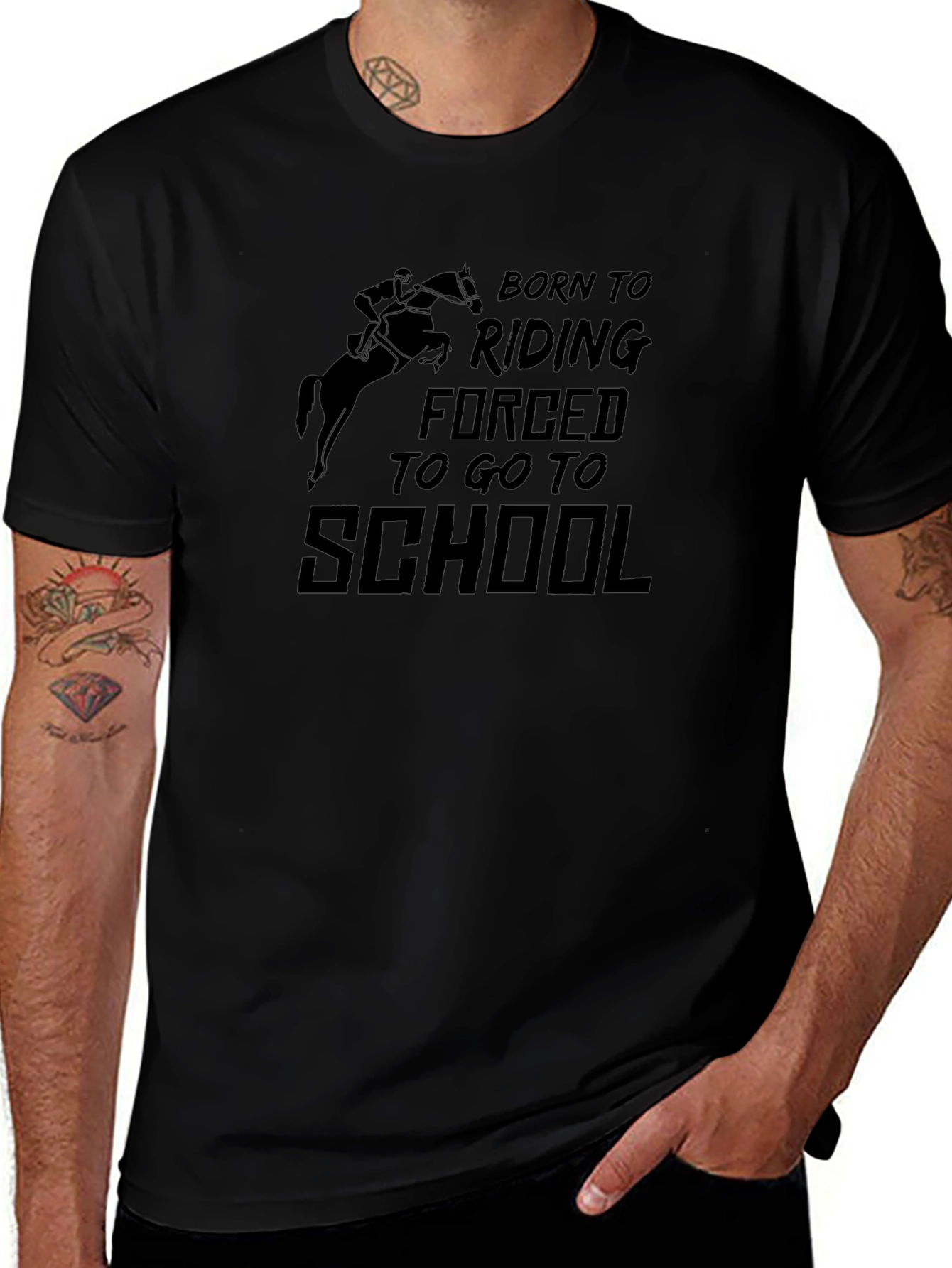 Born To Riding T-Shirt Horse Lover Gift