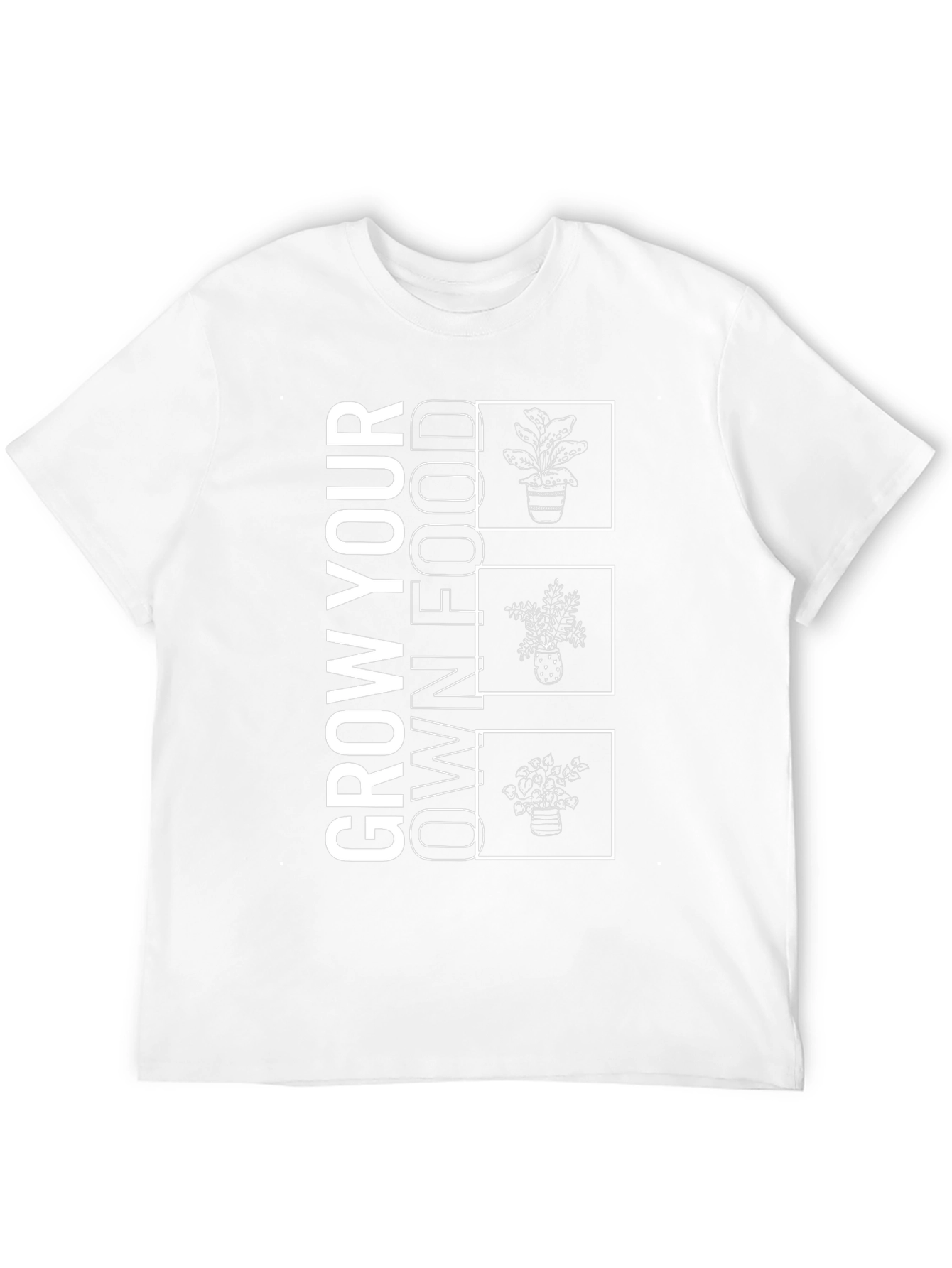 Grow Your Own Food Black Graphic Tee
