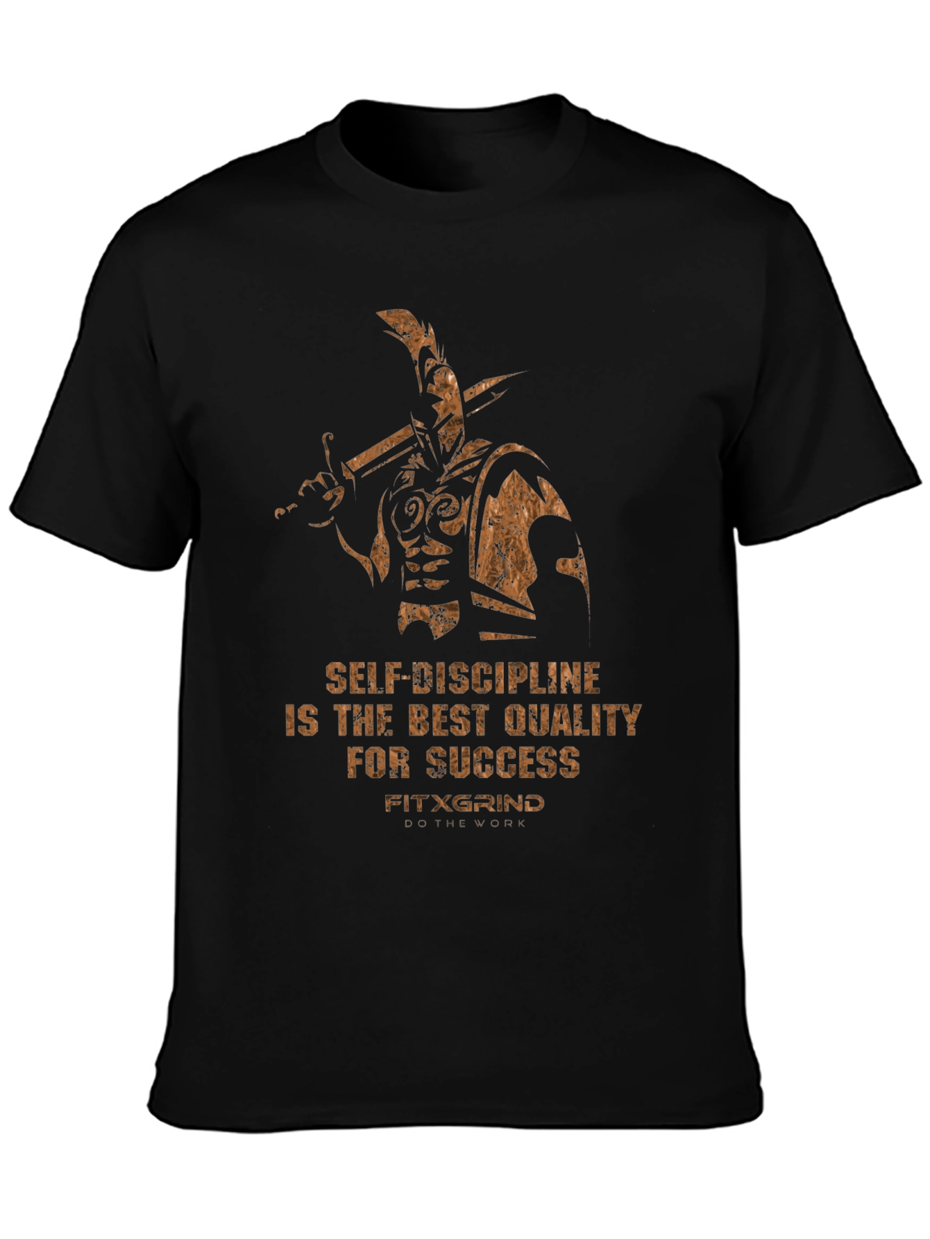 Motivational Warrior T-Shirt: Self-Discipline for Success