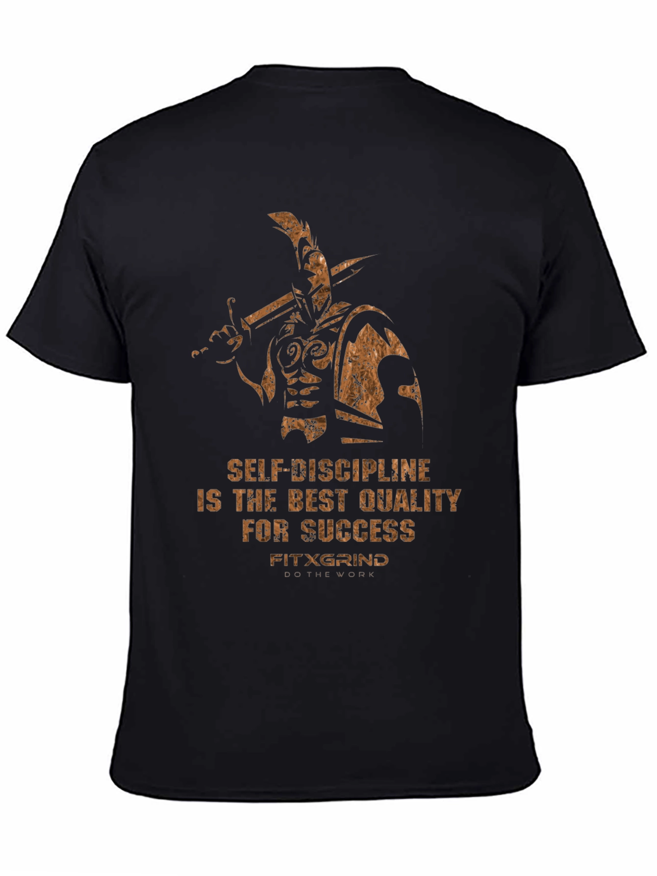 Motivational Warrior T-Shirt: Self-Discipline for Success