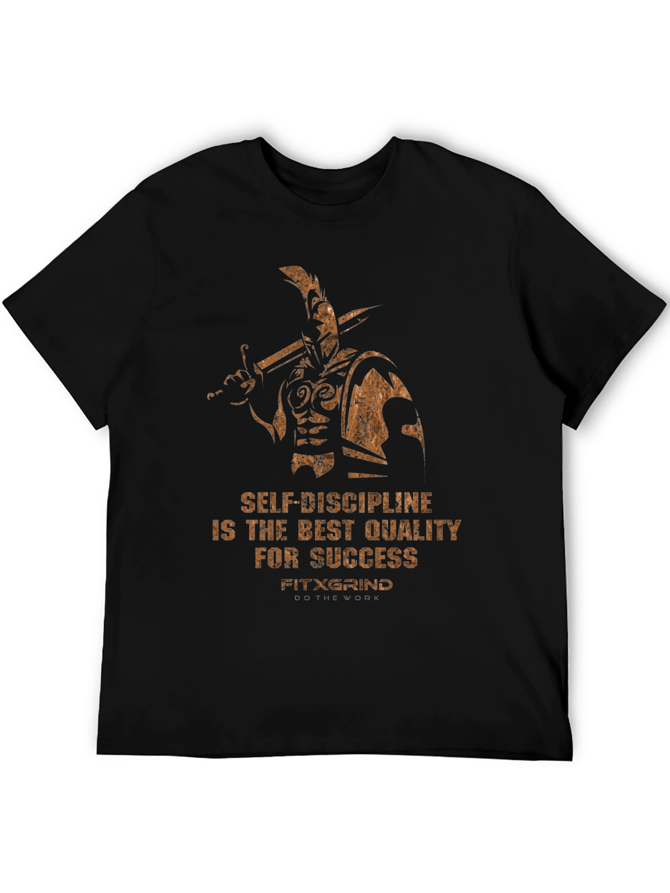 Motivational Warrior T-Shirt: Self-Discipline for Success