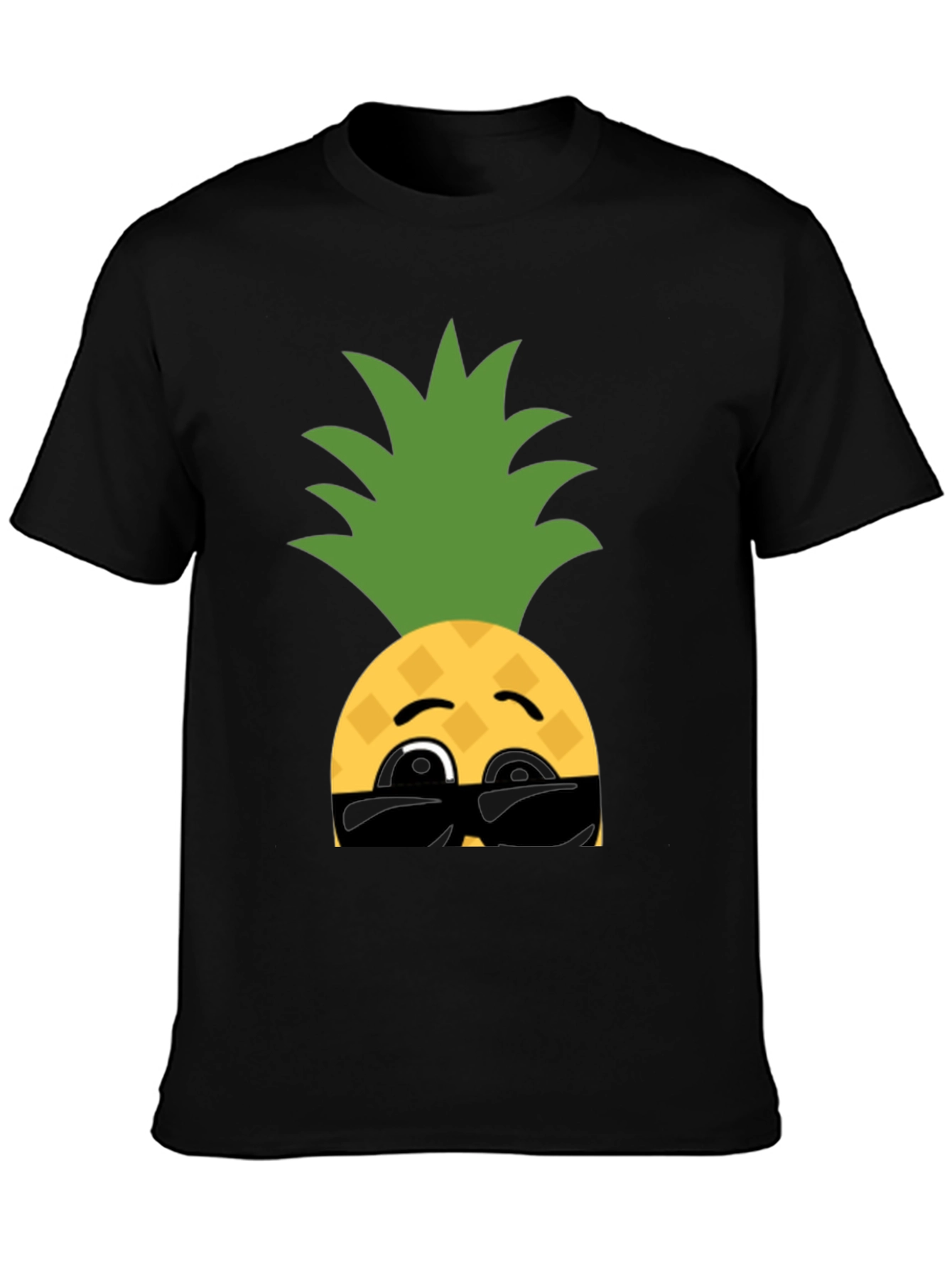 Cool Pineapple Emoji Graphic T-Shirt