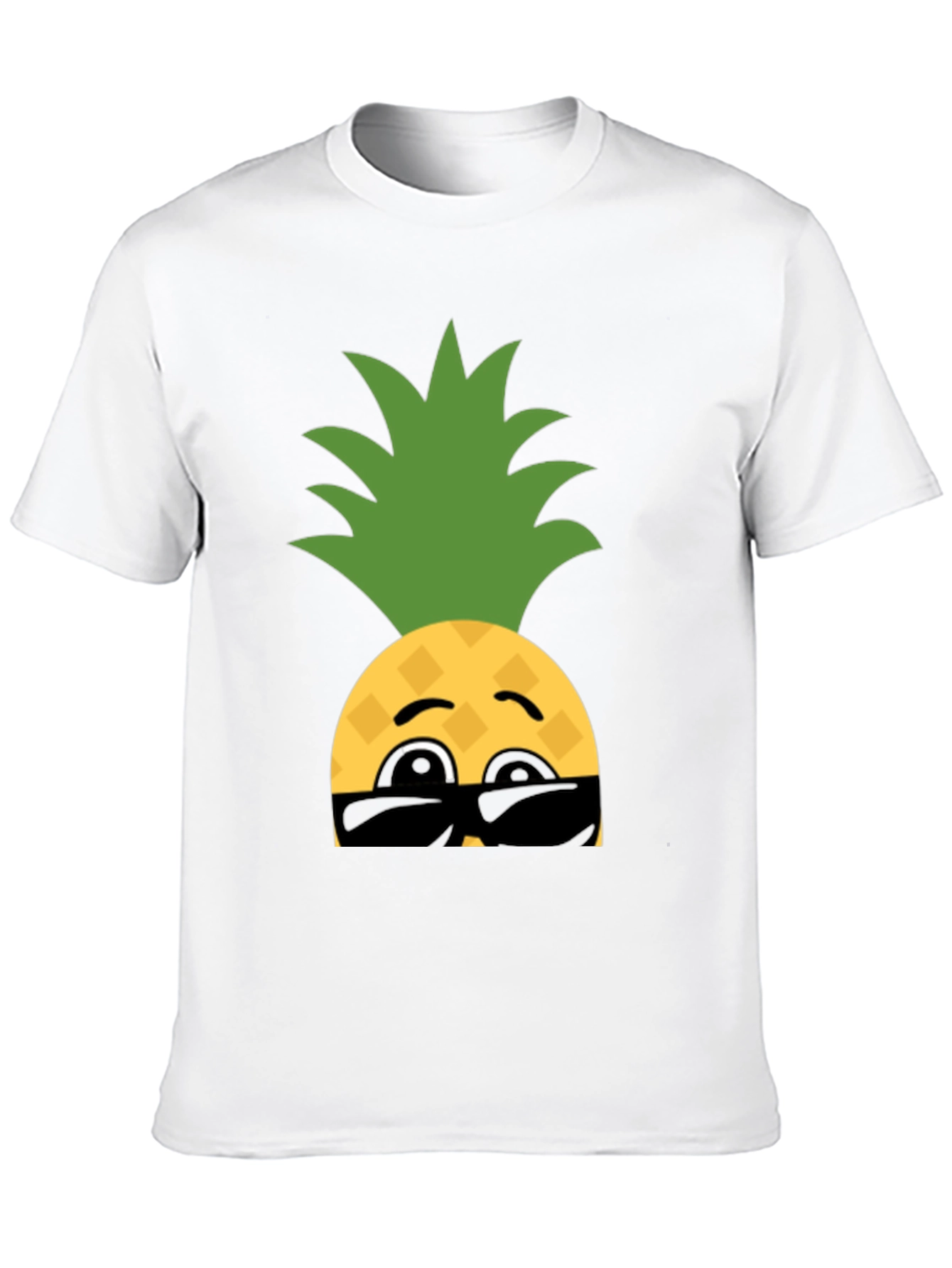 Cool Pineapple Emoji Graphic T-Shirt