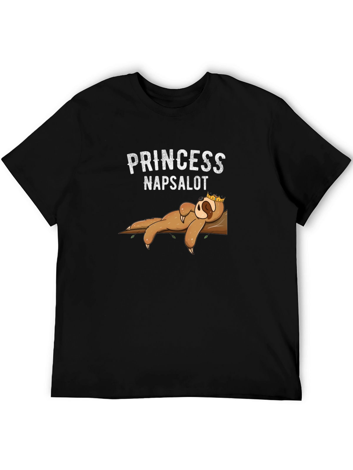 Princess Napsalot Sloth T-Shirt - Funny Lazy Sleep Tee