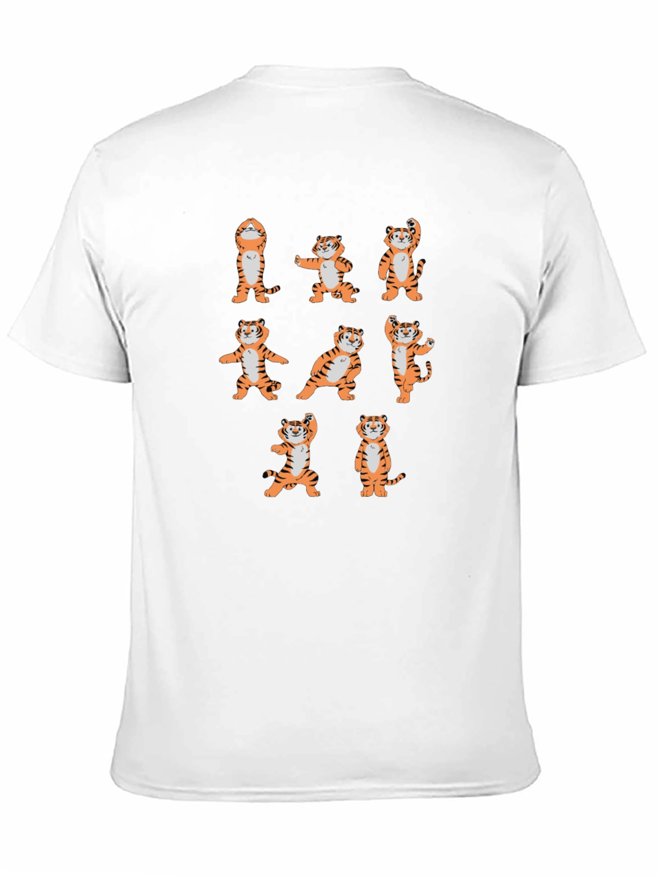 Yoga Tiger Graphic Tee - Black Cotton T-Shirt