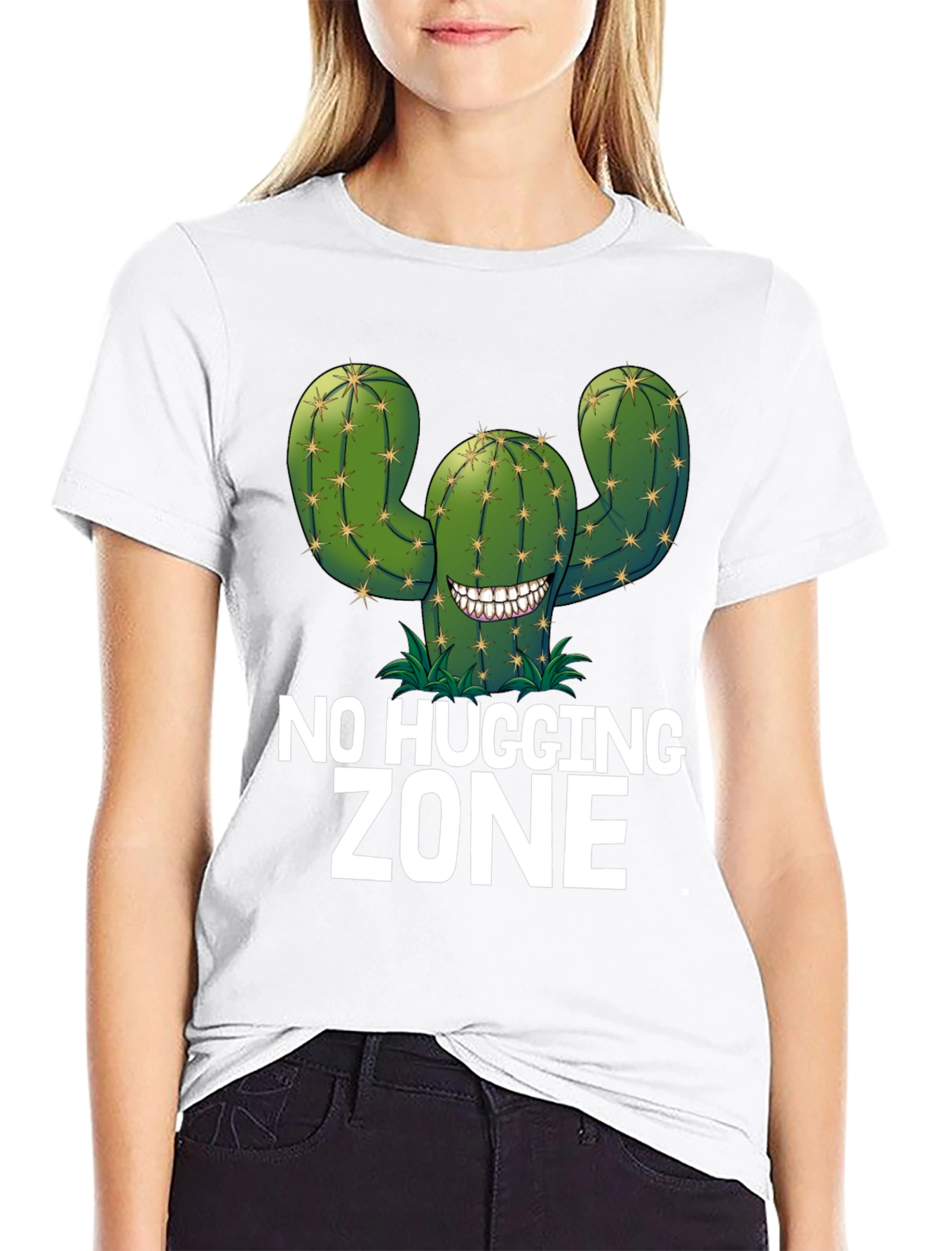 No Hugging Zone Cactus Graphic Tee