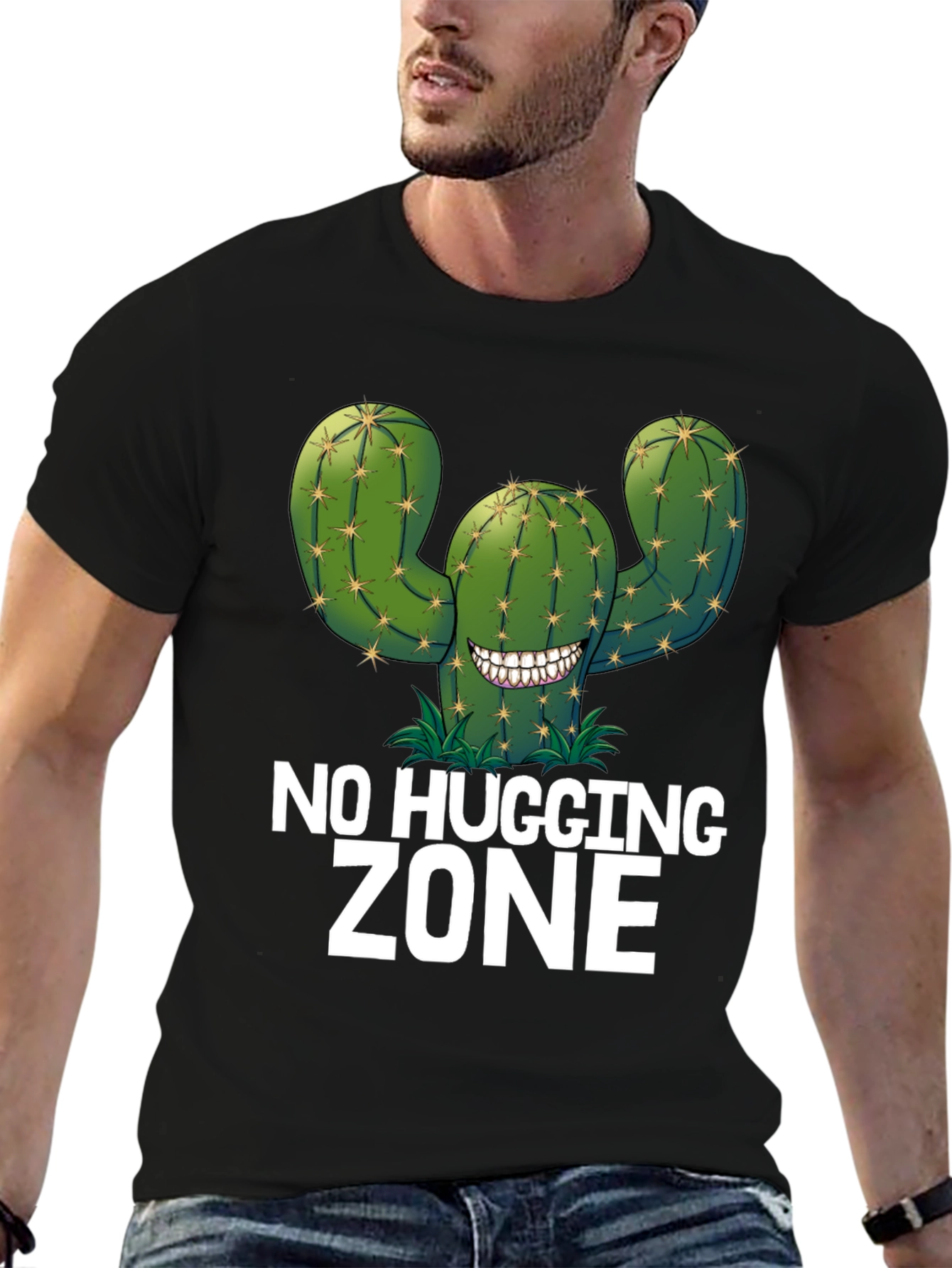 No Hugging Zone Cactus Graphic Tee