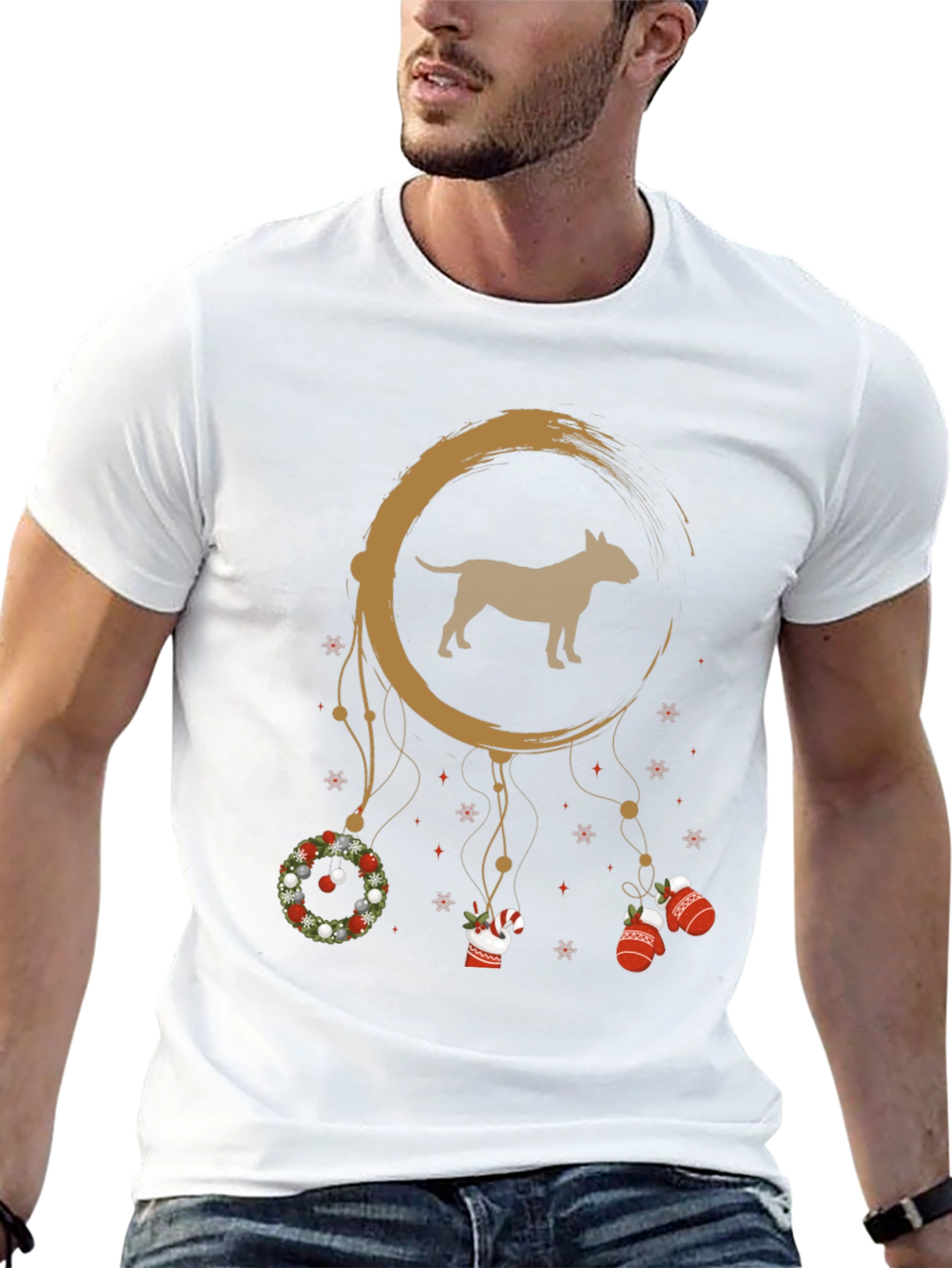 Dog Breed Christmas Dreamcatcher Graphic Tee