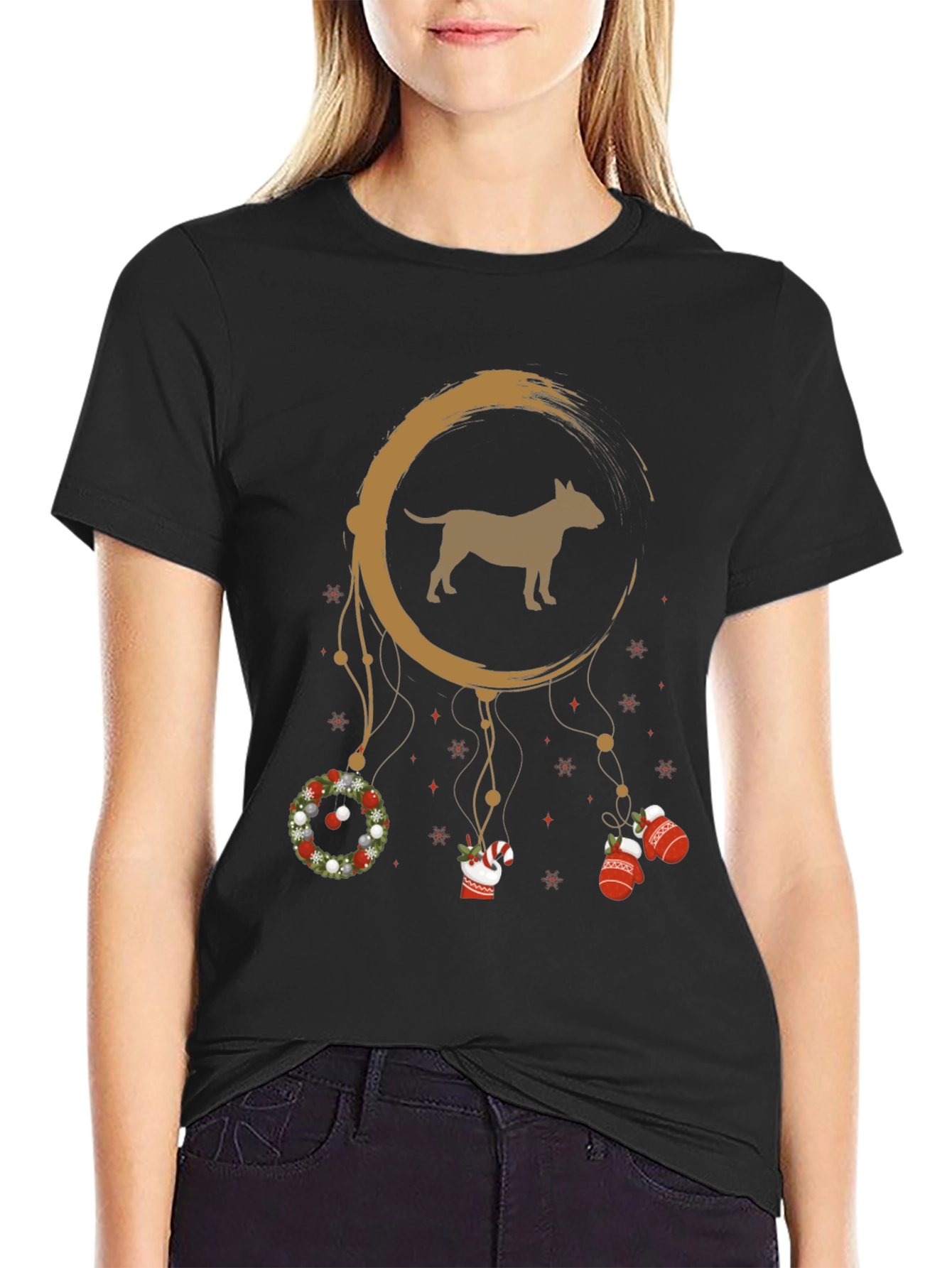 Dog Breed Christmas Dreamcatcher Graphic Tee