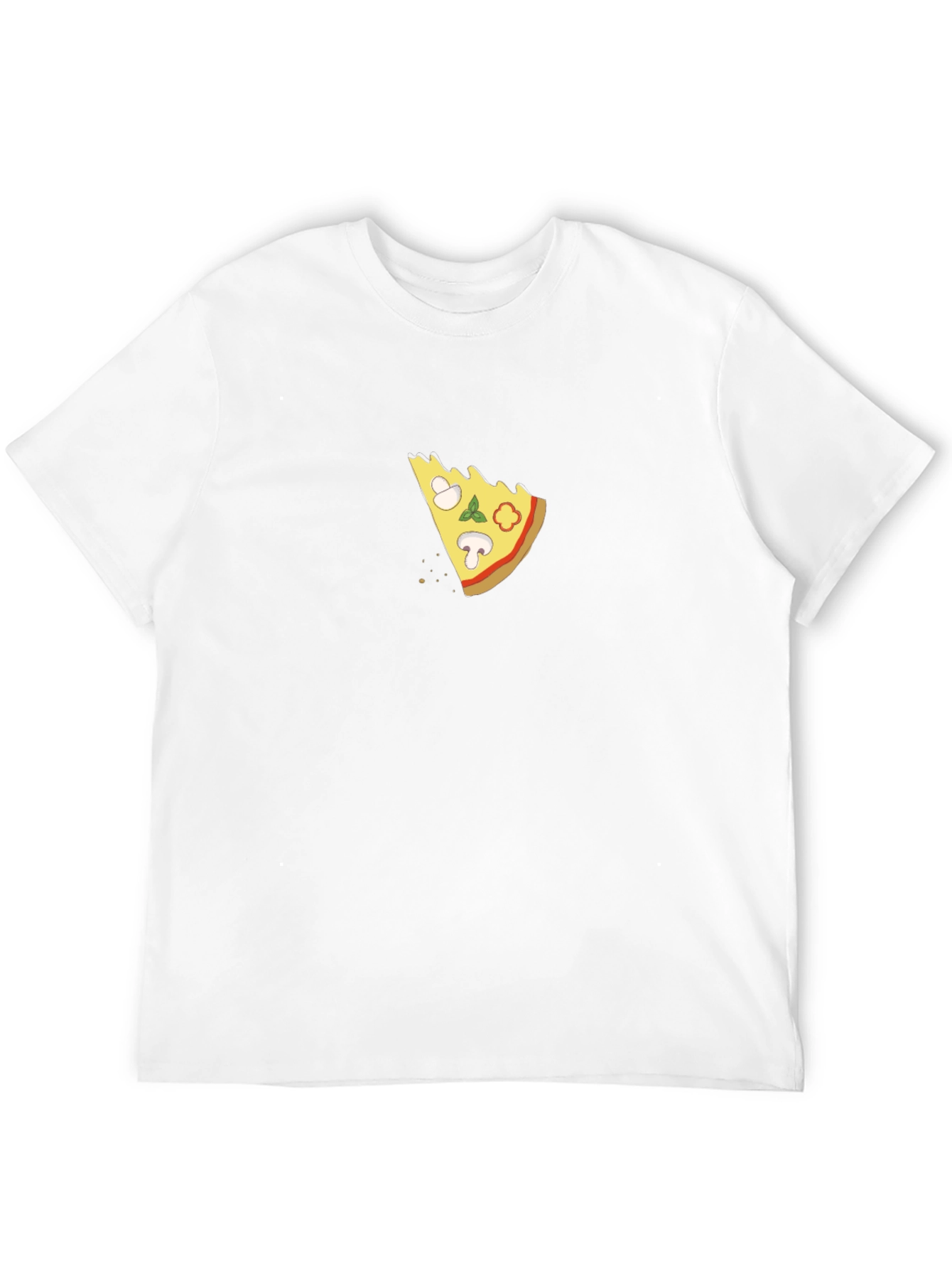 Pizza Slice Graphic T-Shirt - Casual Black Tee