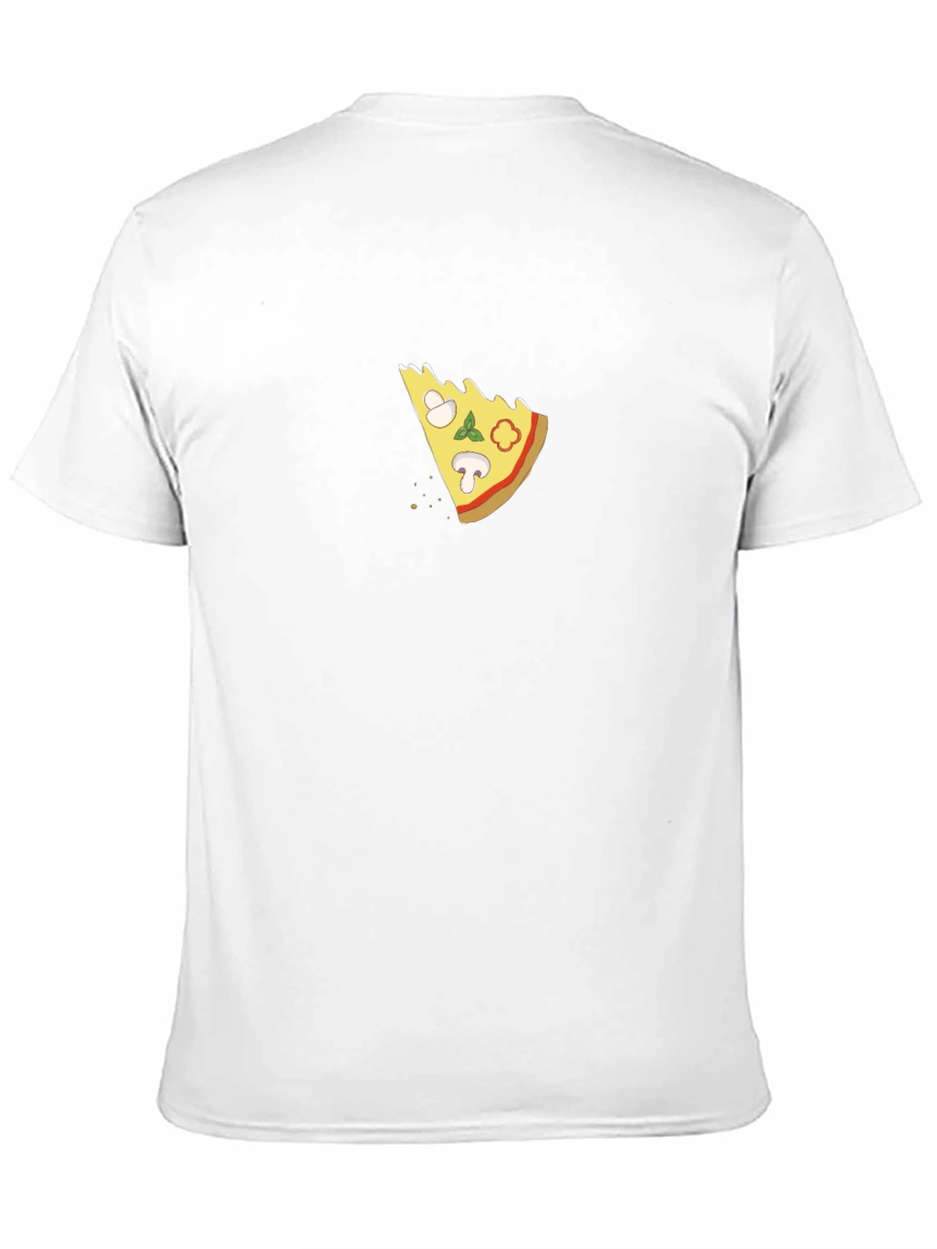 Pizza Slice Graphic T-Shirt - Casual Black Tee