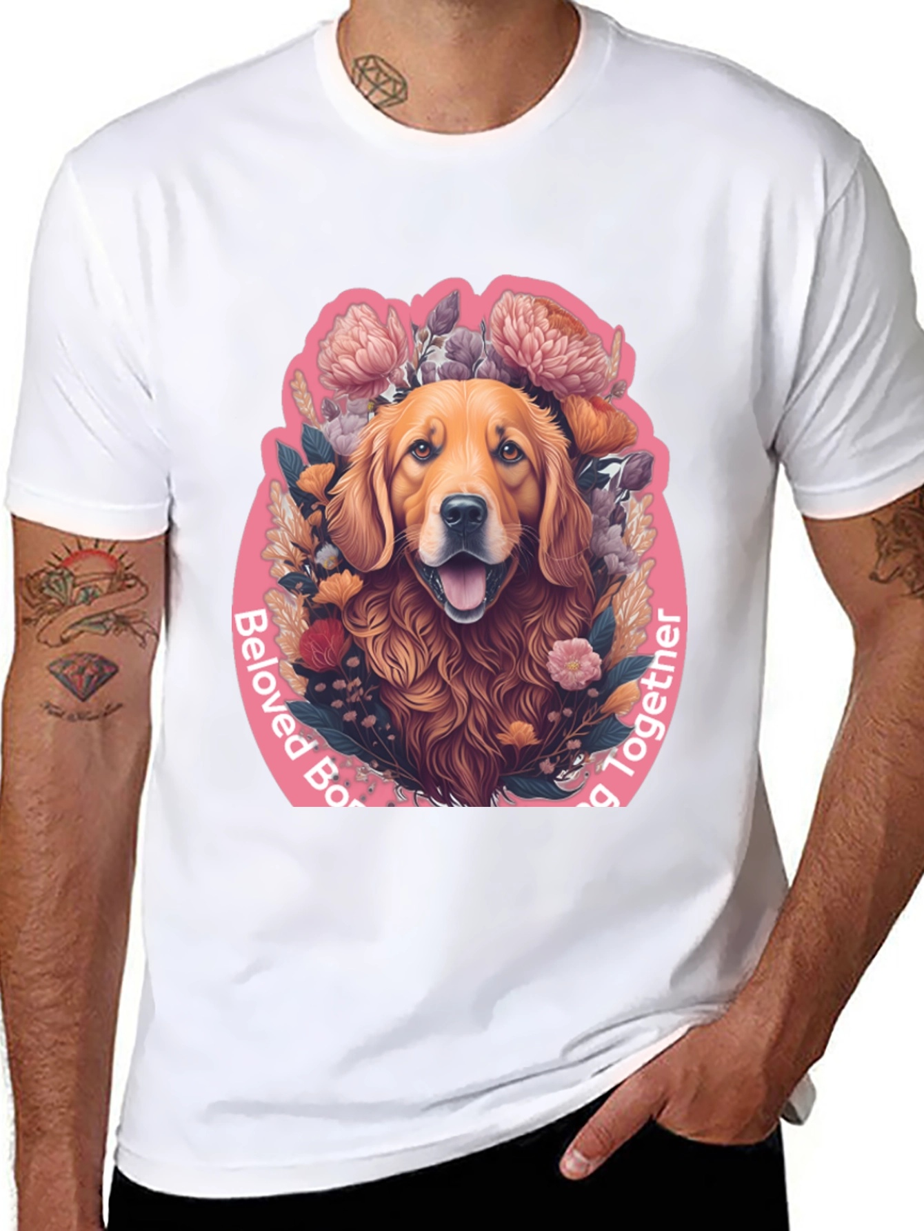 Beloved Dog Graphic Tee - Black Cotton Comfort