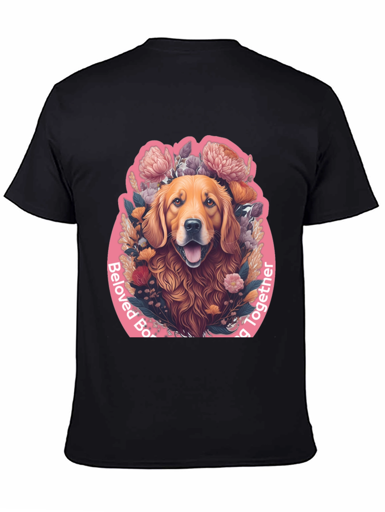 Beloved Dog Graphic Tee - Black Cotton Comfort