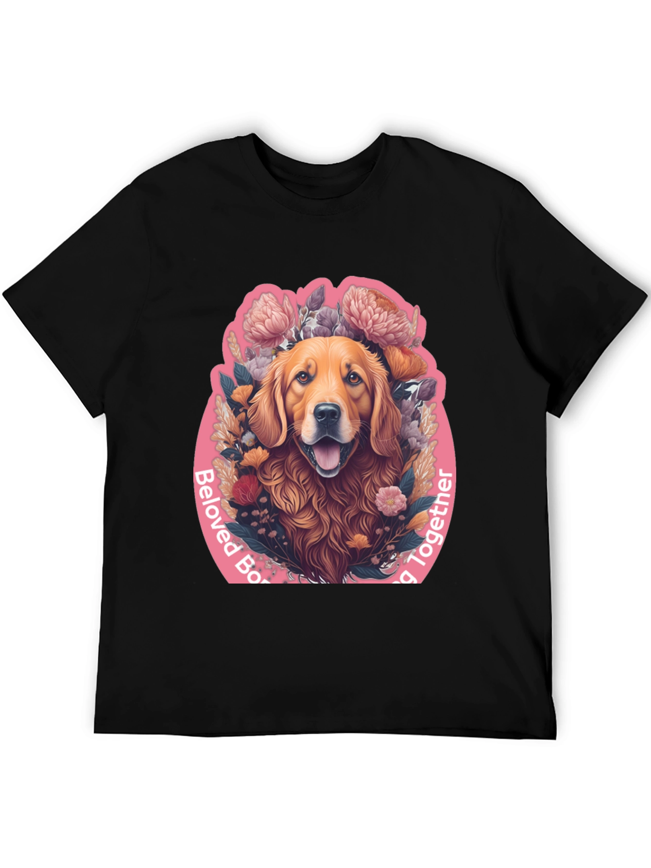 Beloved Dog Graphic Tee - Black Cotton Comfort
