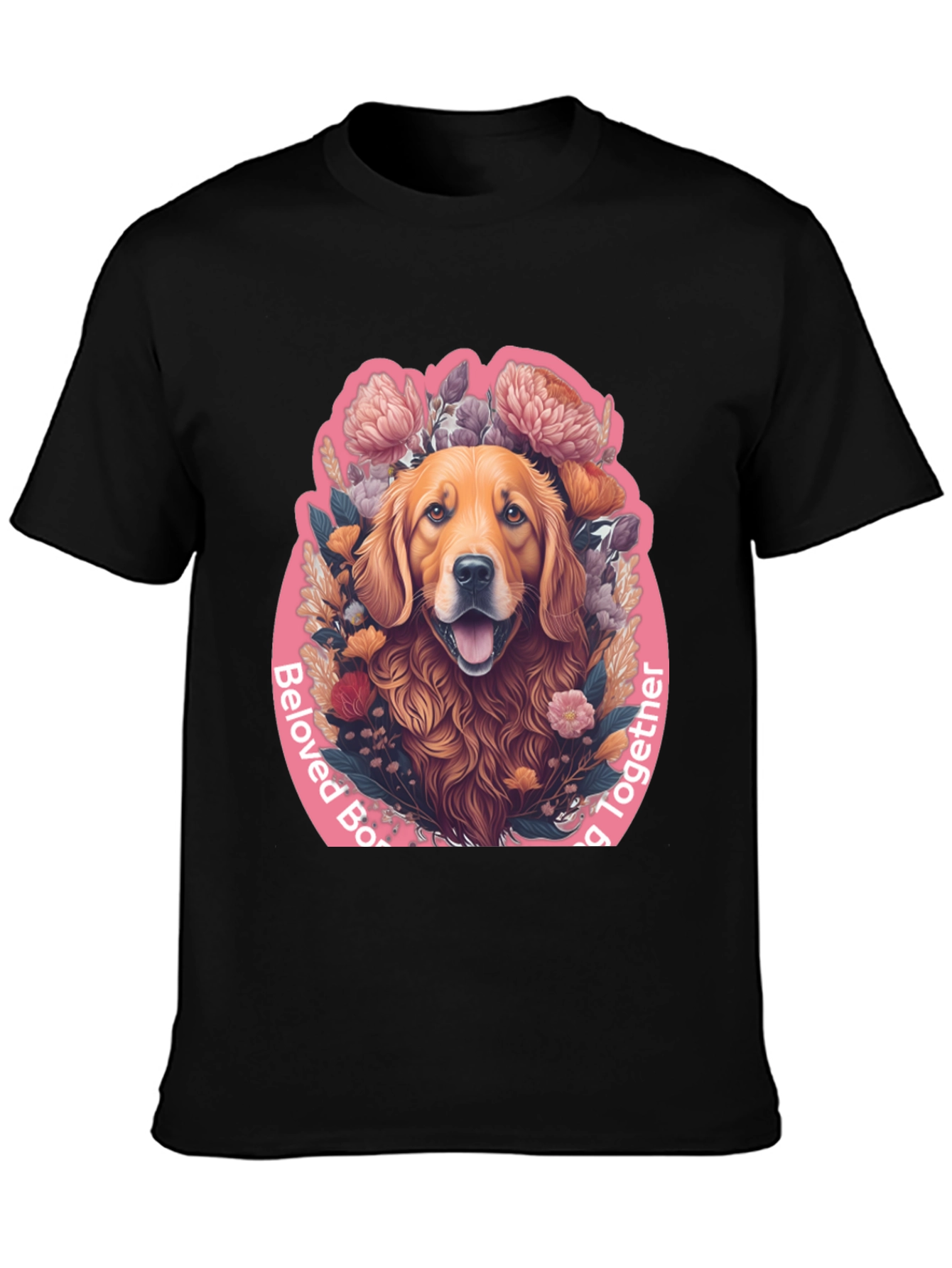 Beloved Dog Graphic Tee - Black Cotton Comfort