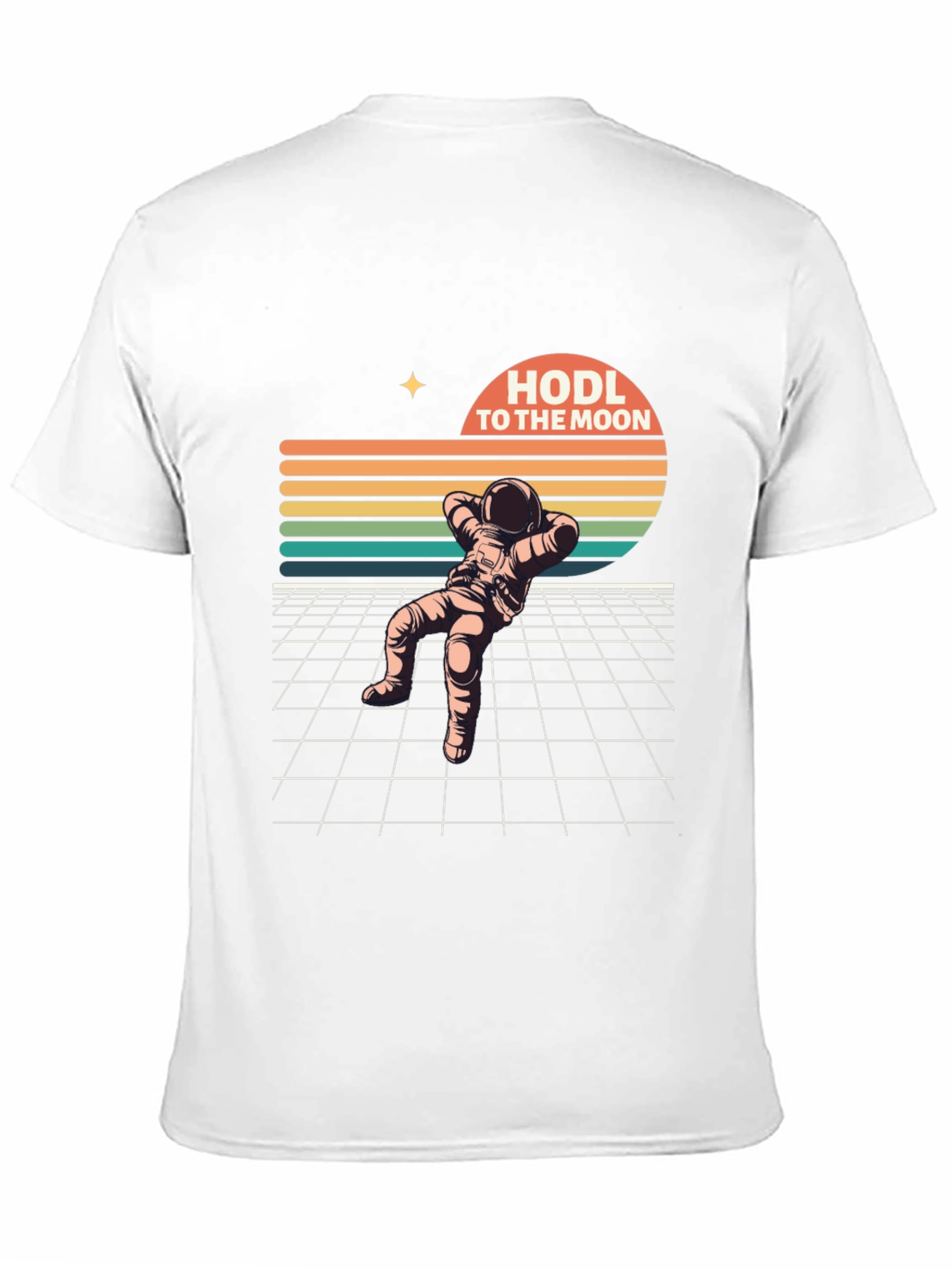 HODL To The Moon Retro Astronaut T-Shirt