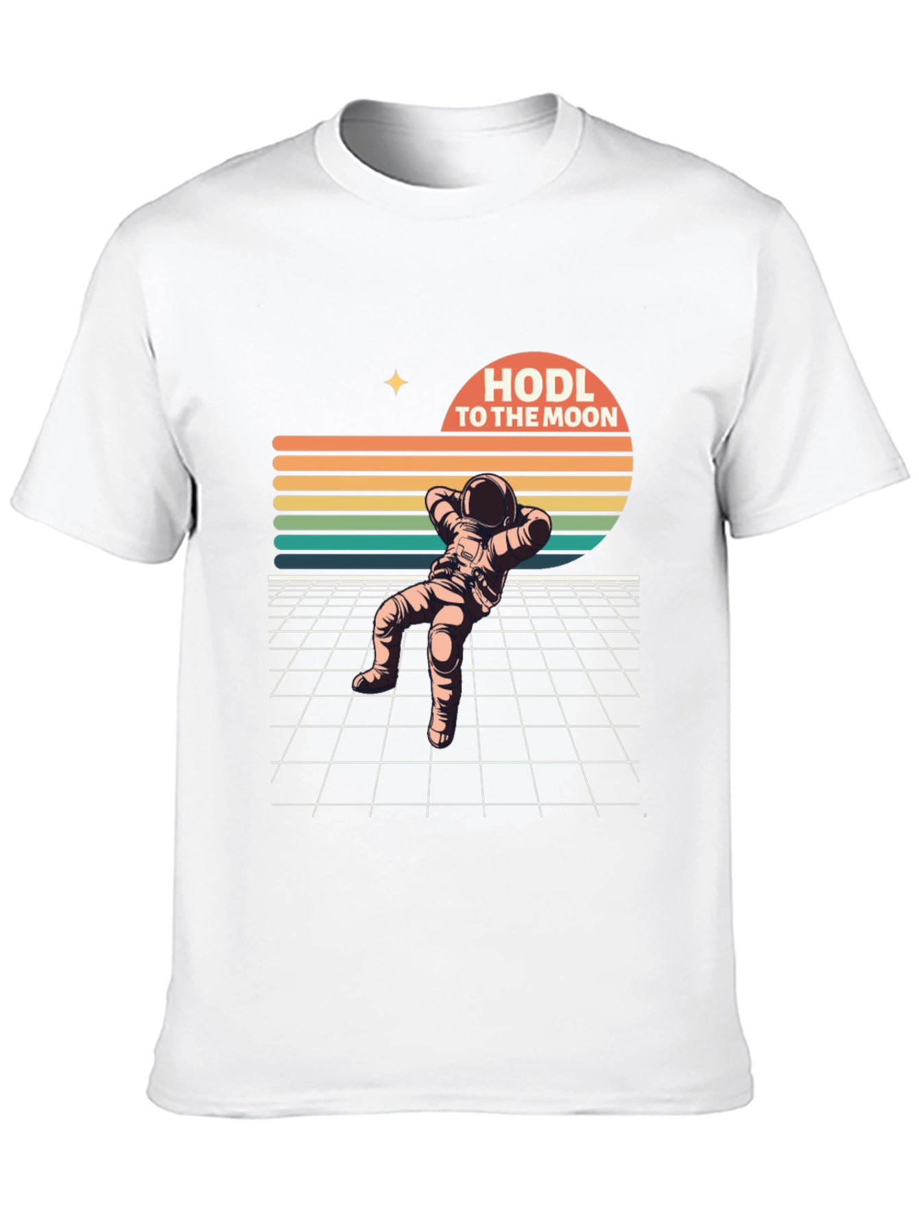 HODL To The Moon Retro Astronaut T-Shirt