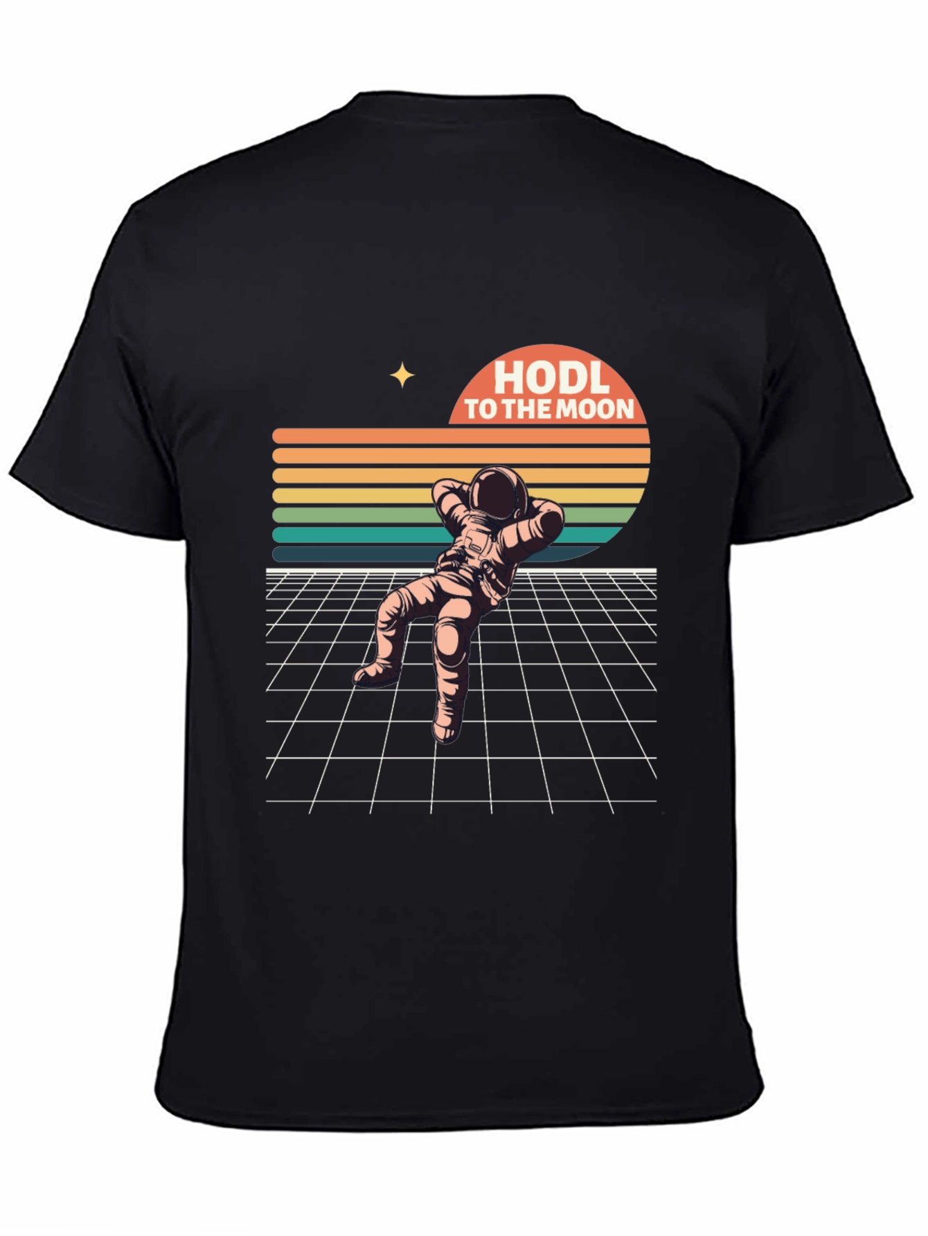 HODL To The Moon Retro Astronaut T-Shirt