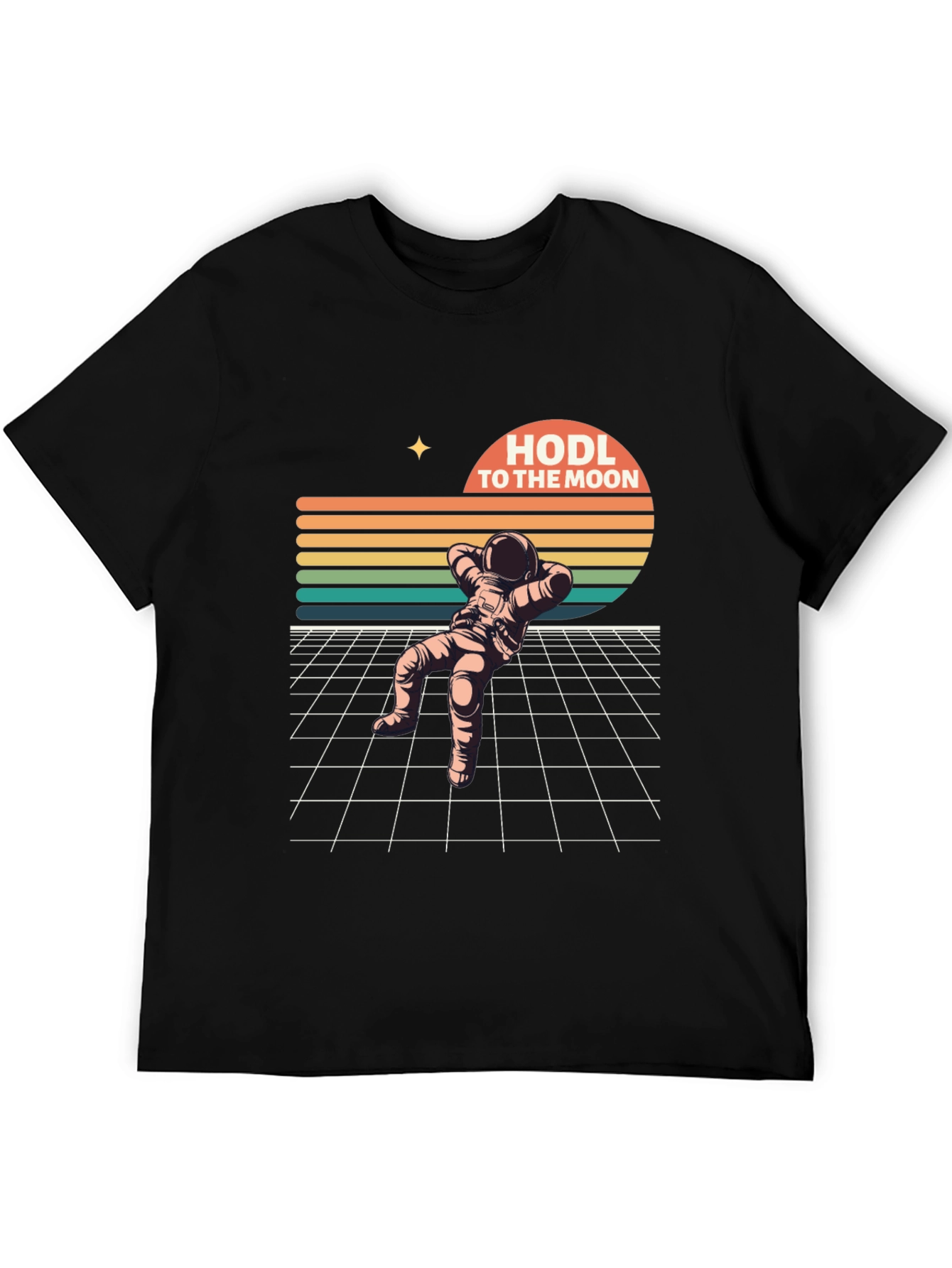 HODL To The Moon Retro Astronaut T-Shirt