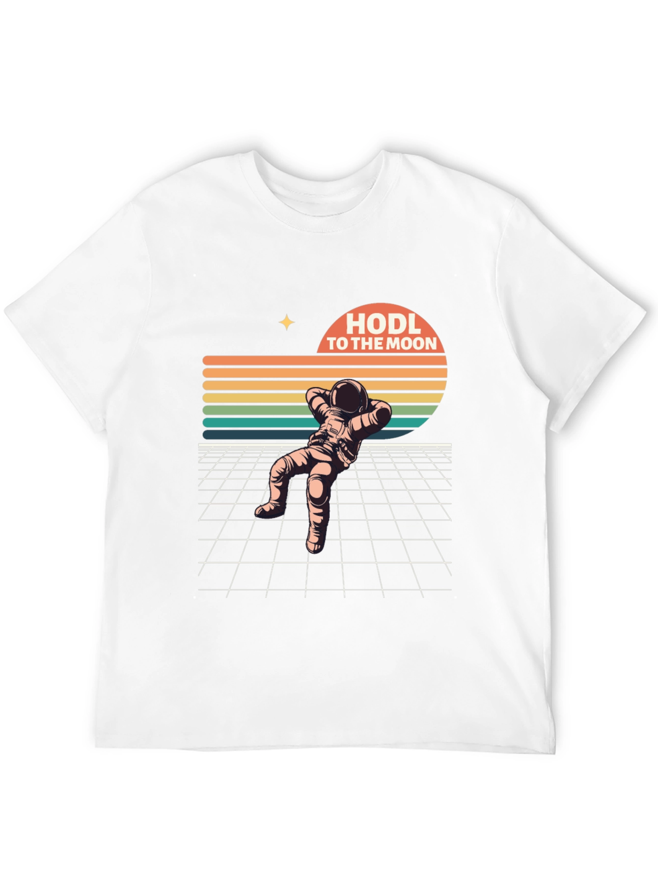 HODL To The Moon Retro Astronaut T-Shirt