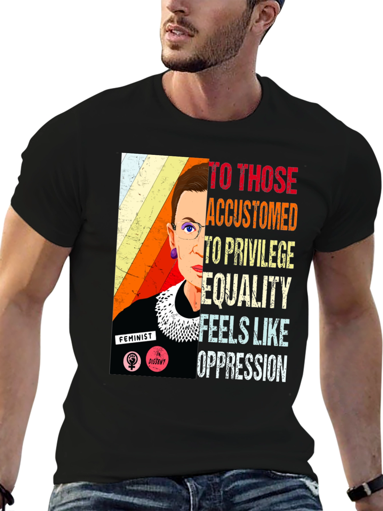 Ruth Bader Ginsburg Quote T-Shirt Feminist Equality