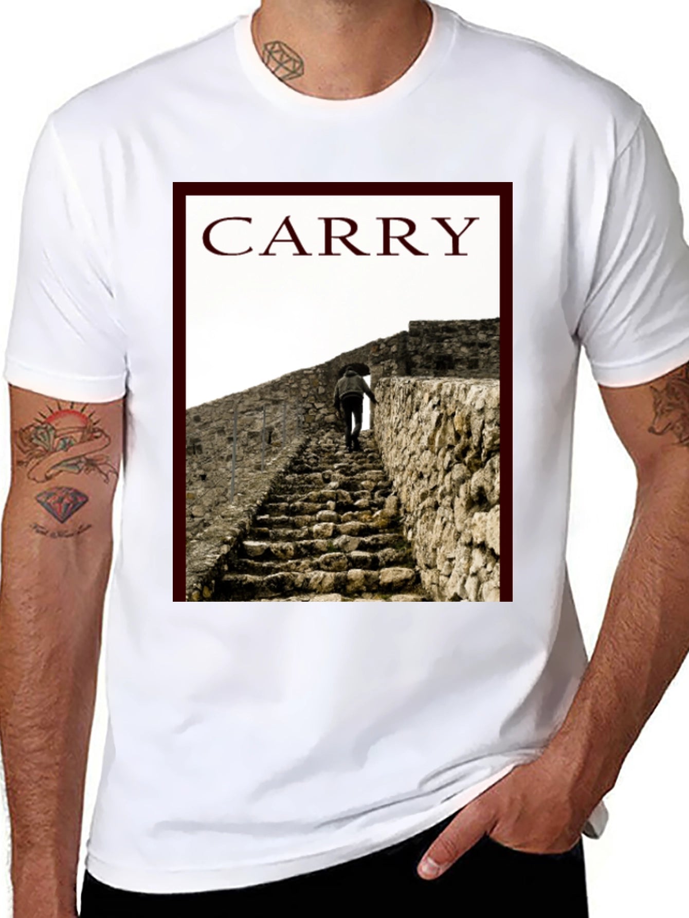 Carry Graphic Tee - Climb Your Way Up!