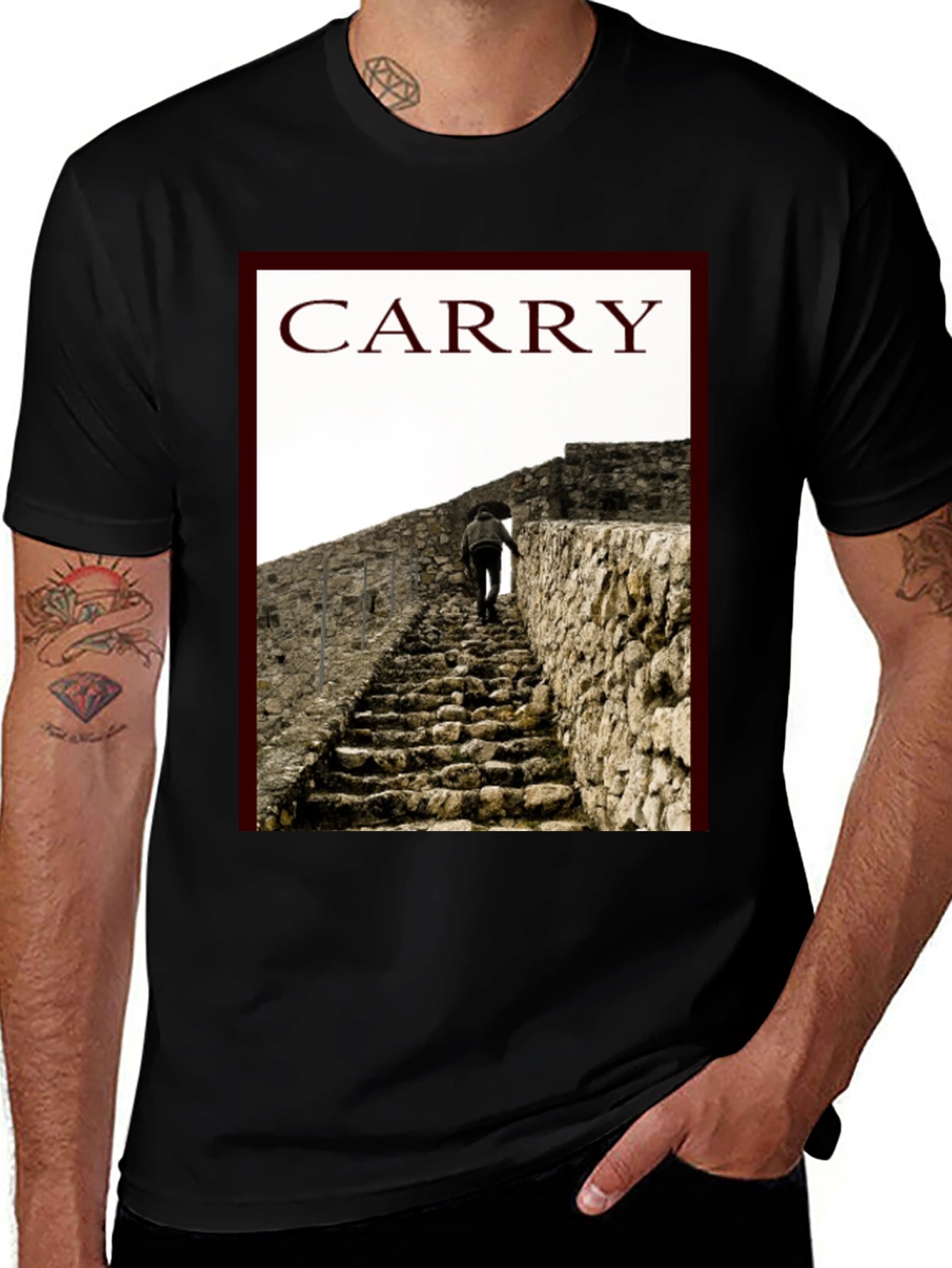 Carry Graphic Tee - Climb Your Way Up!