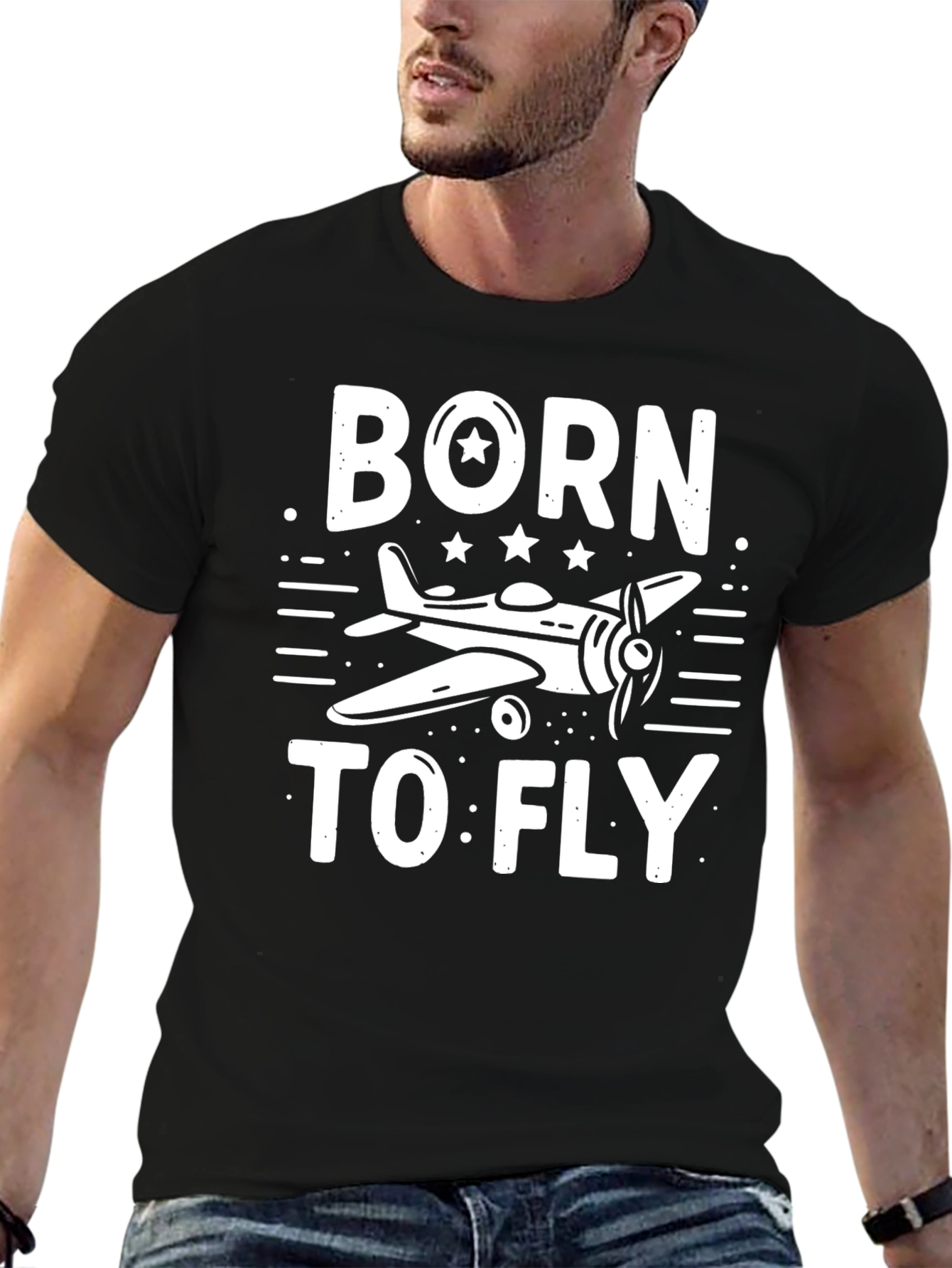 Born to Fly T-Shirt - Airplane Design