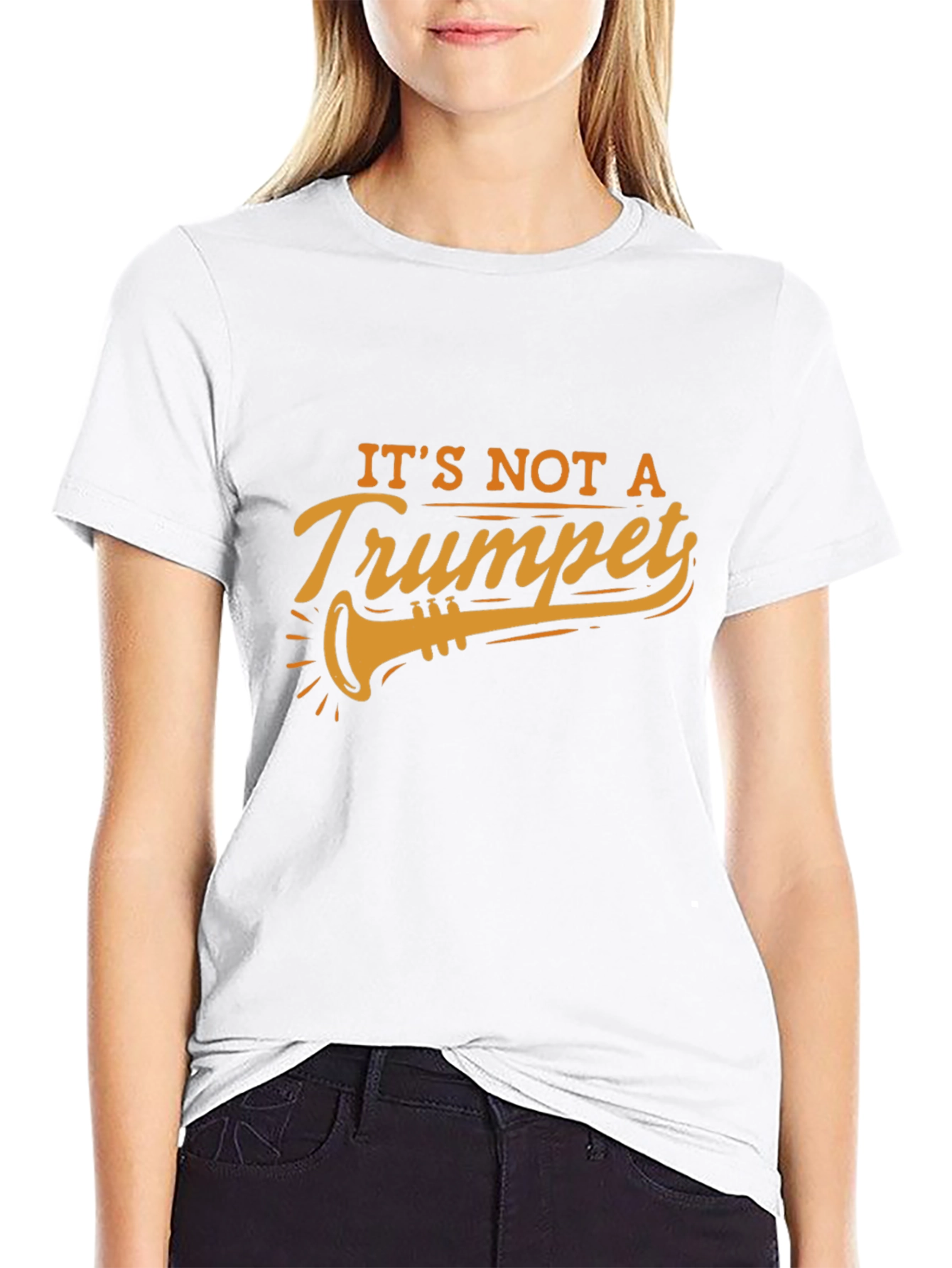 Its Not A Trumpet Black T-Shirt