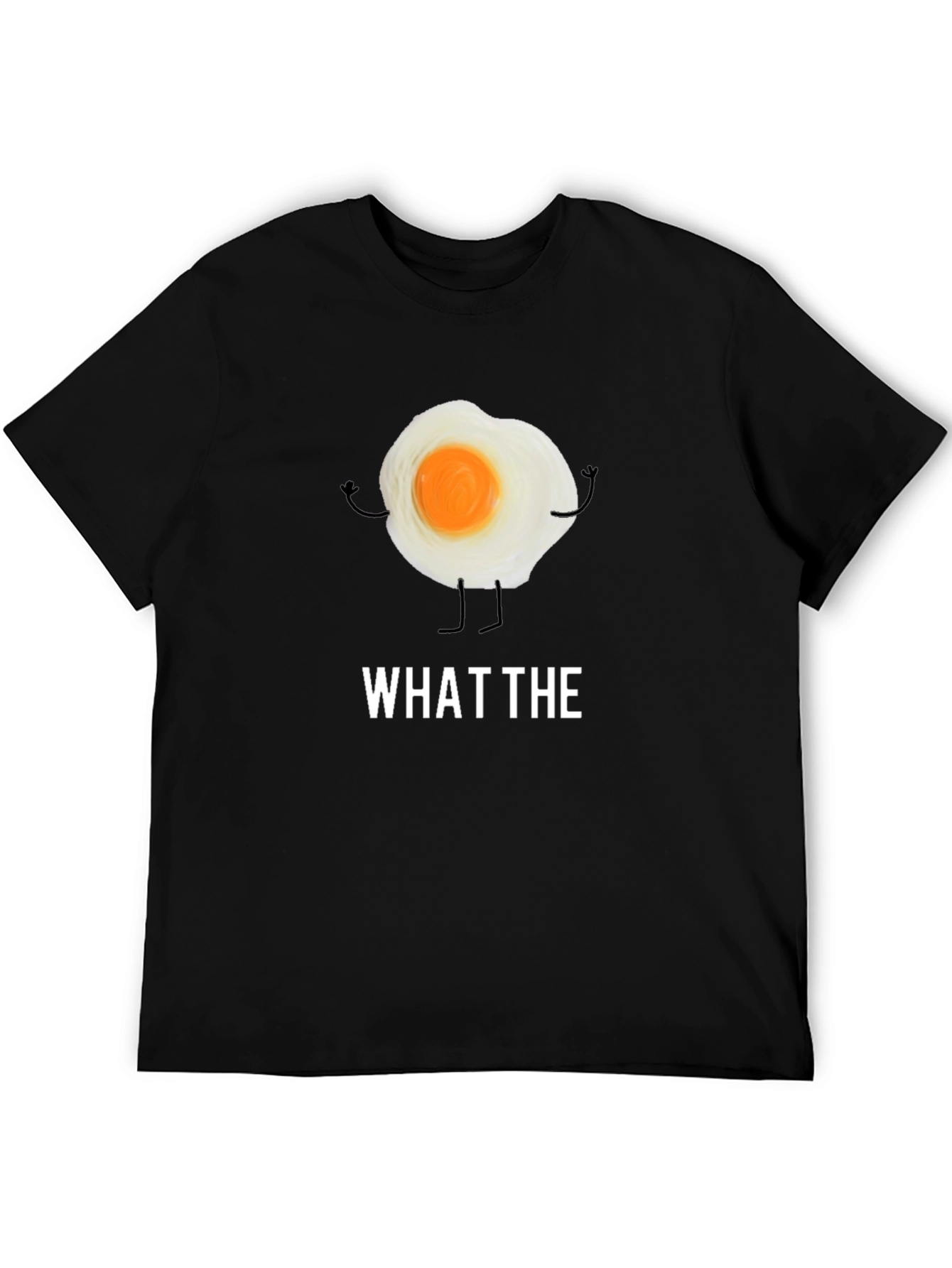 What The Egg Funny T-Shirt - Black