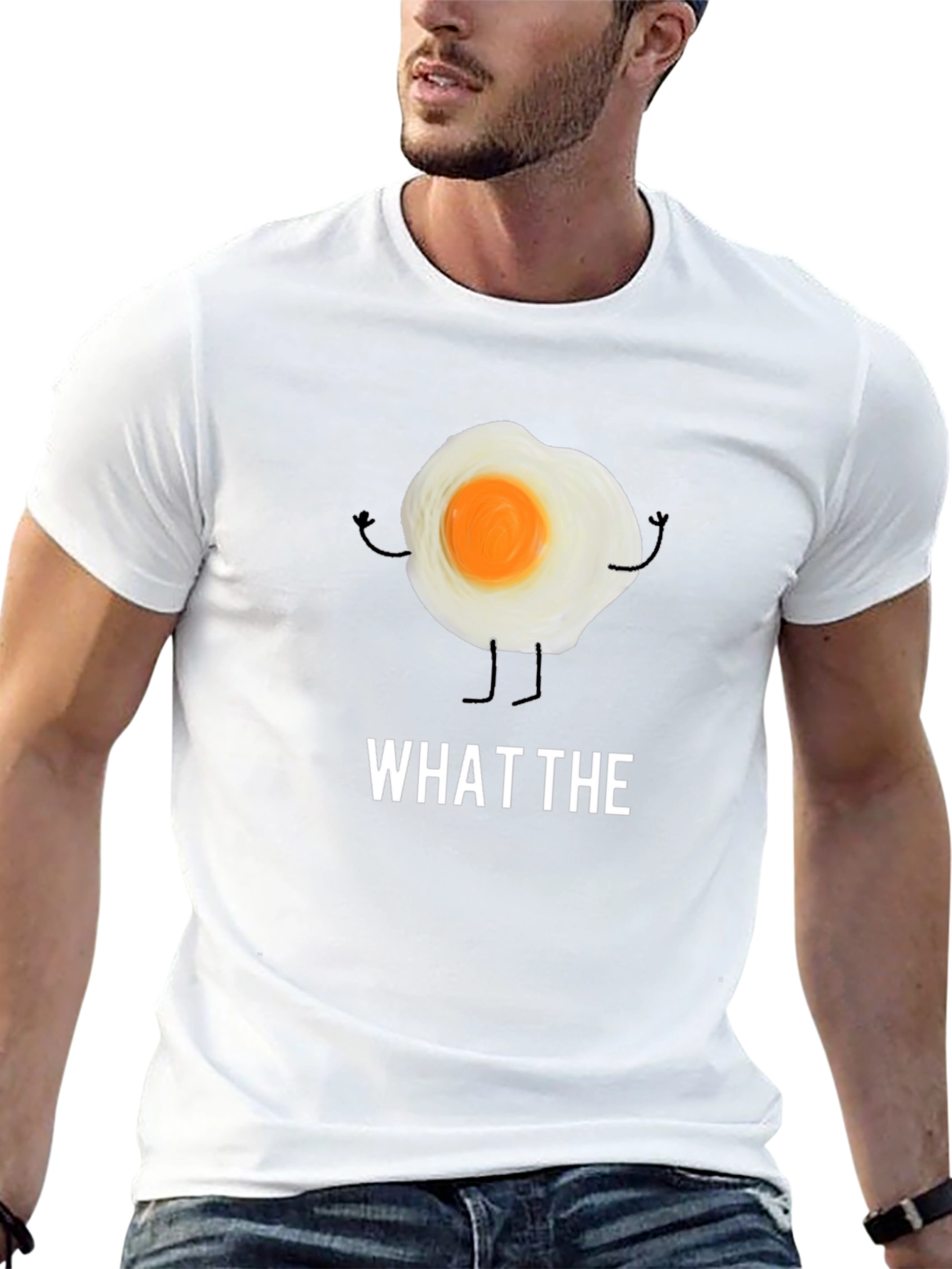 What The Egg Funny T-Shirt - Black