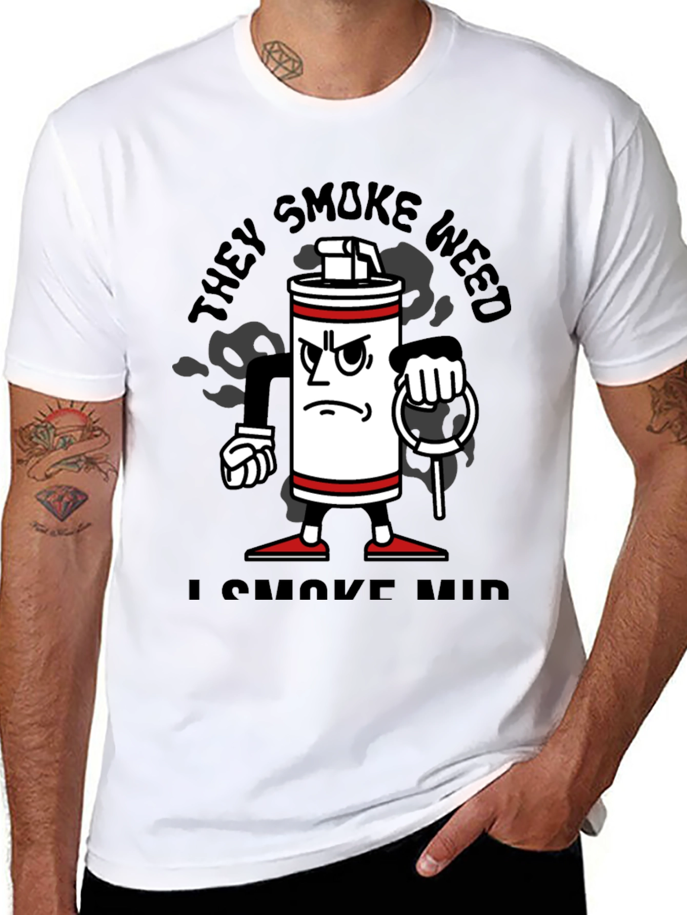Funny They Smoke Weed I Smoke Mid T-Shirt