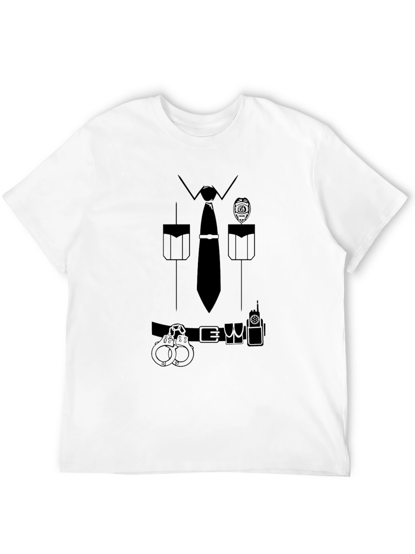 Police Costume T-Shirt - Novelty Design