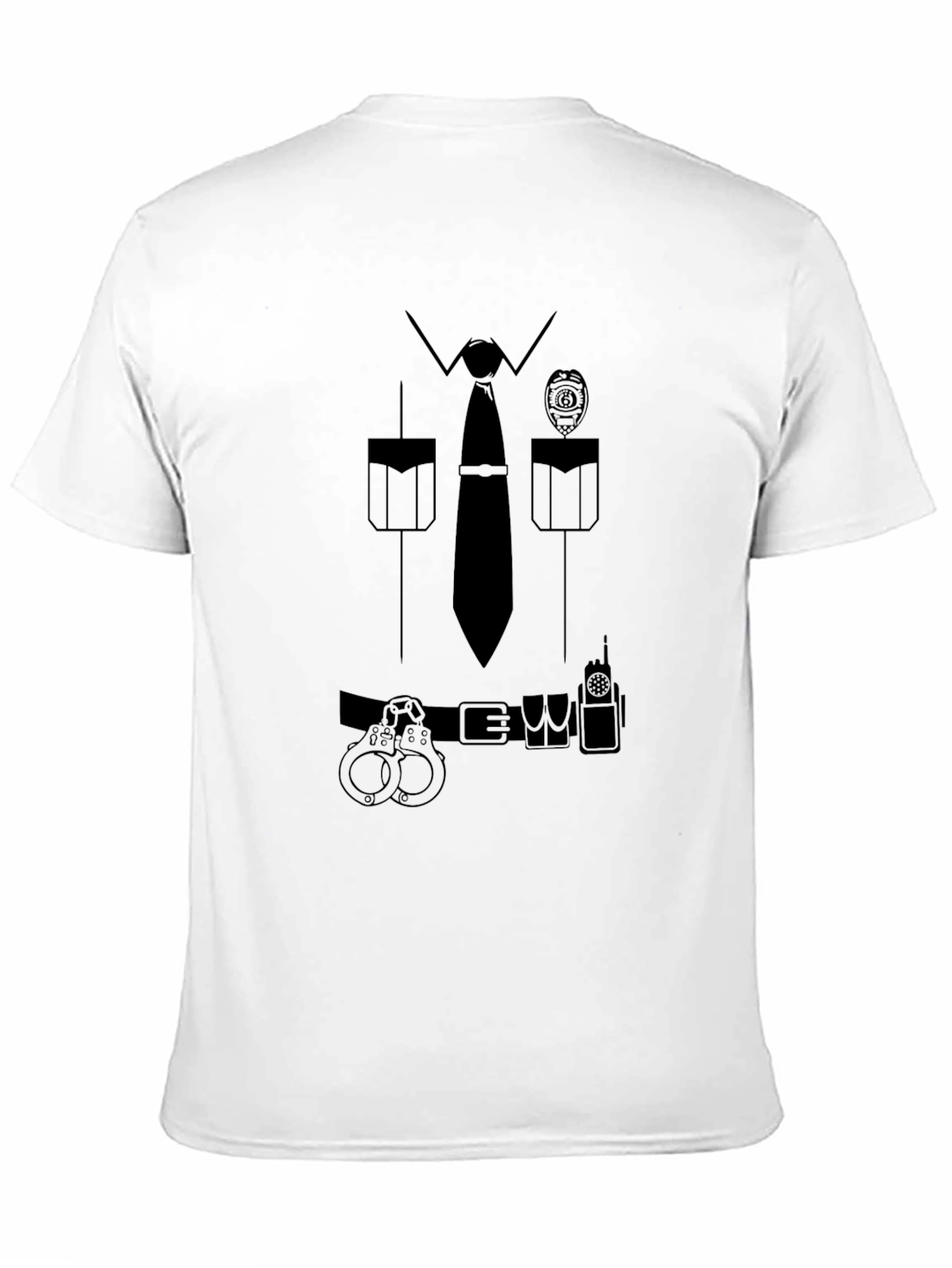 Police Costume T-Shirt - Novelty Design