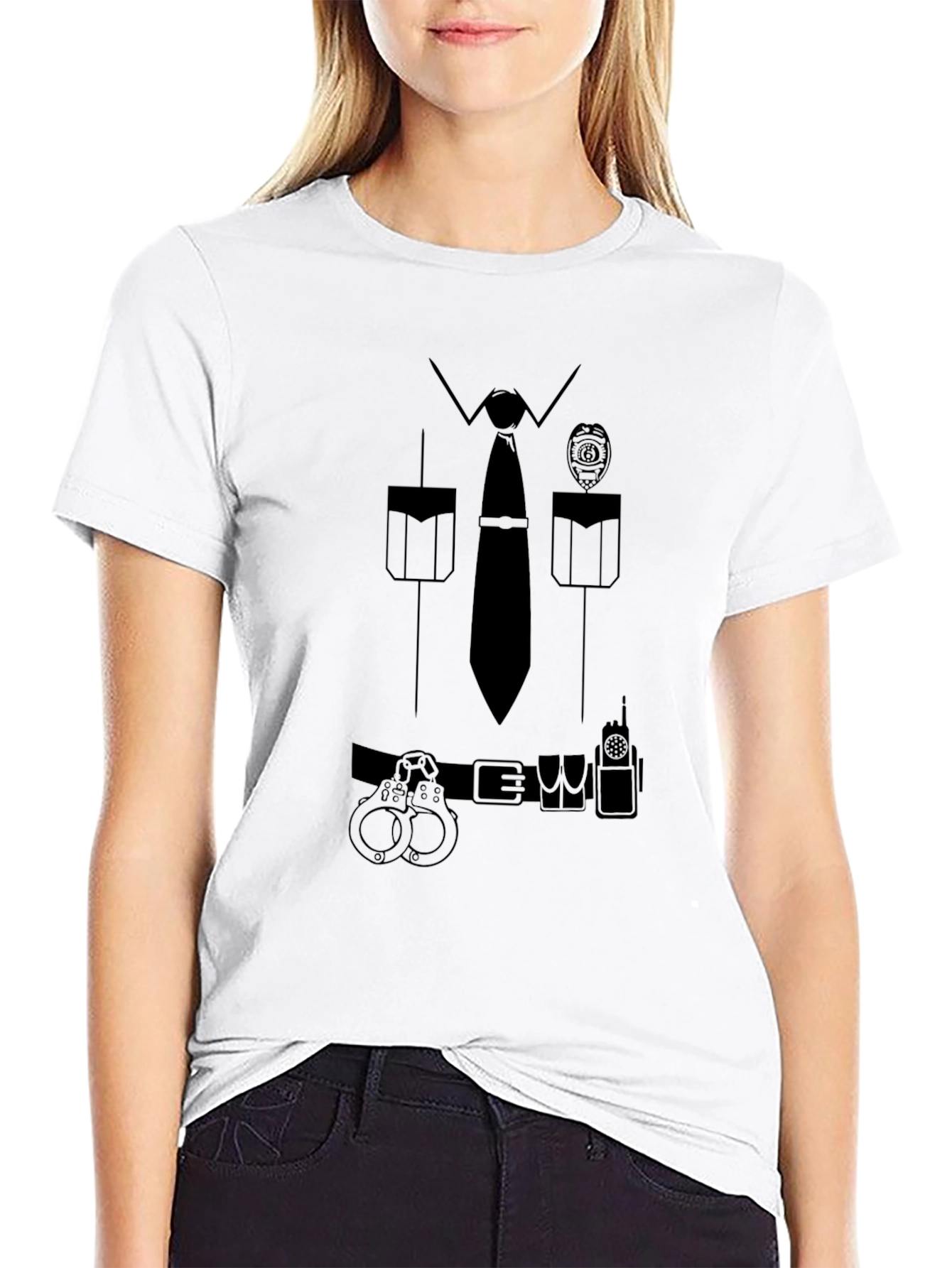 Police Costume T-Shirt - Novelty Design