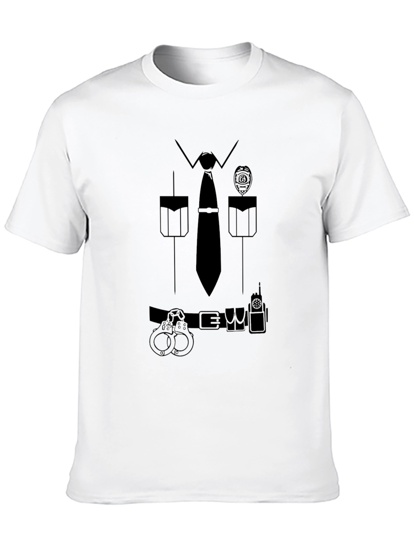 Police Costume T-Shirt - Novelty Design