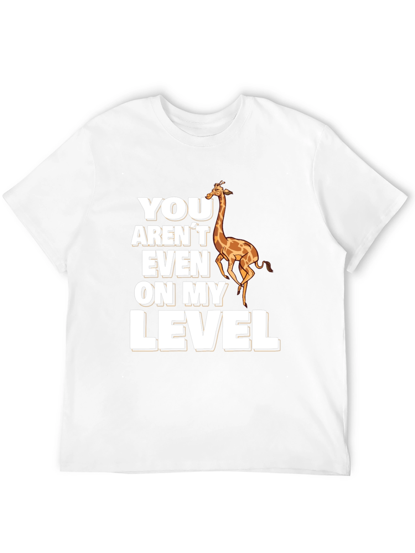 Giraffe Level T-Shirt - Funny Animal Pun Tee