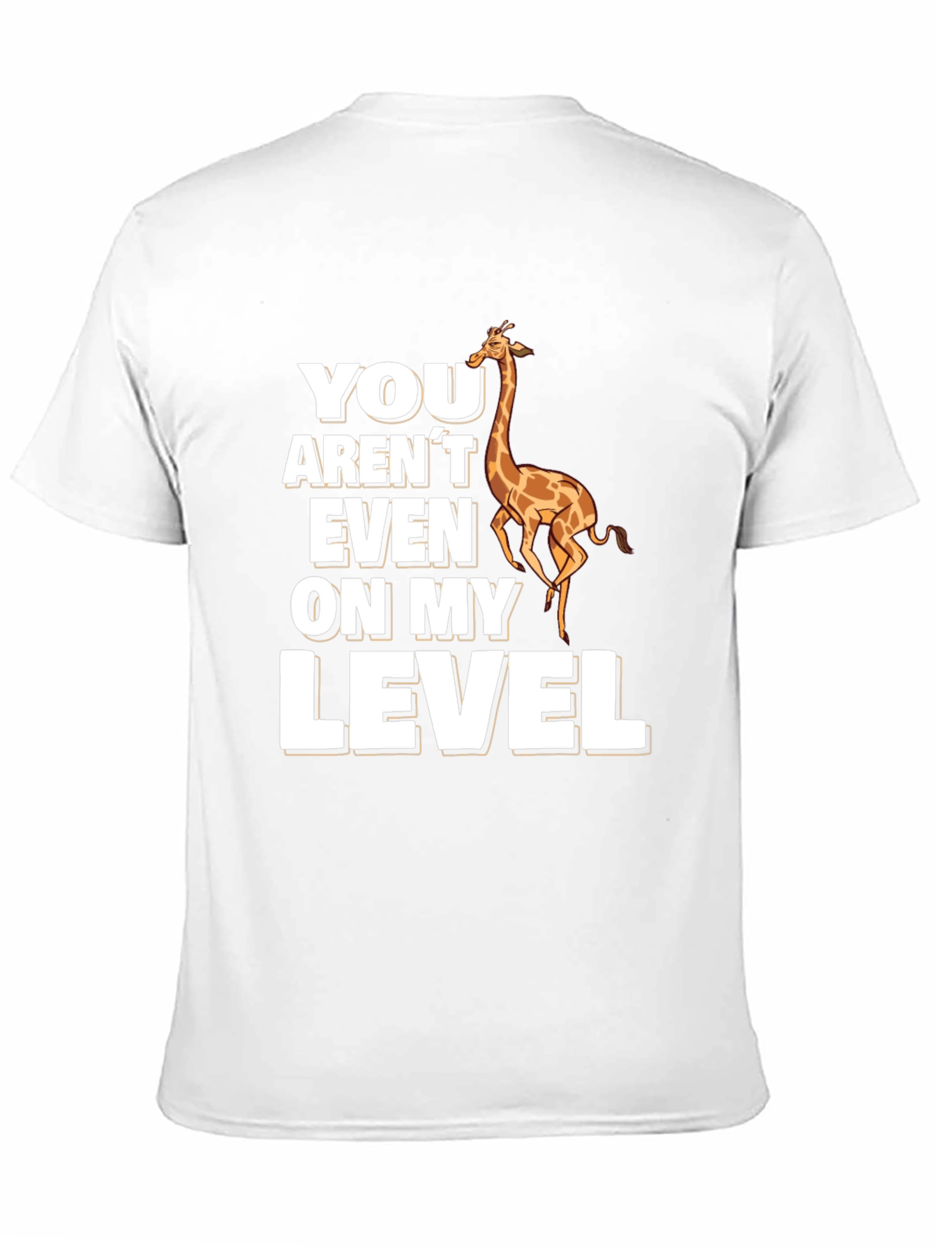 Giraffe Level T-Shirt - Funny Animal Pun Tee