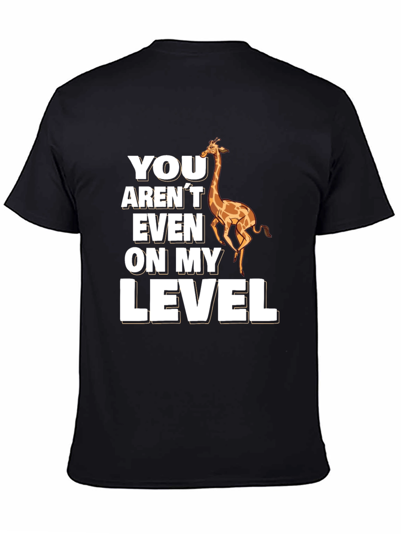 Giraffe Level T-Shirt - Funny Animal Pun Tee