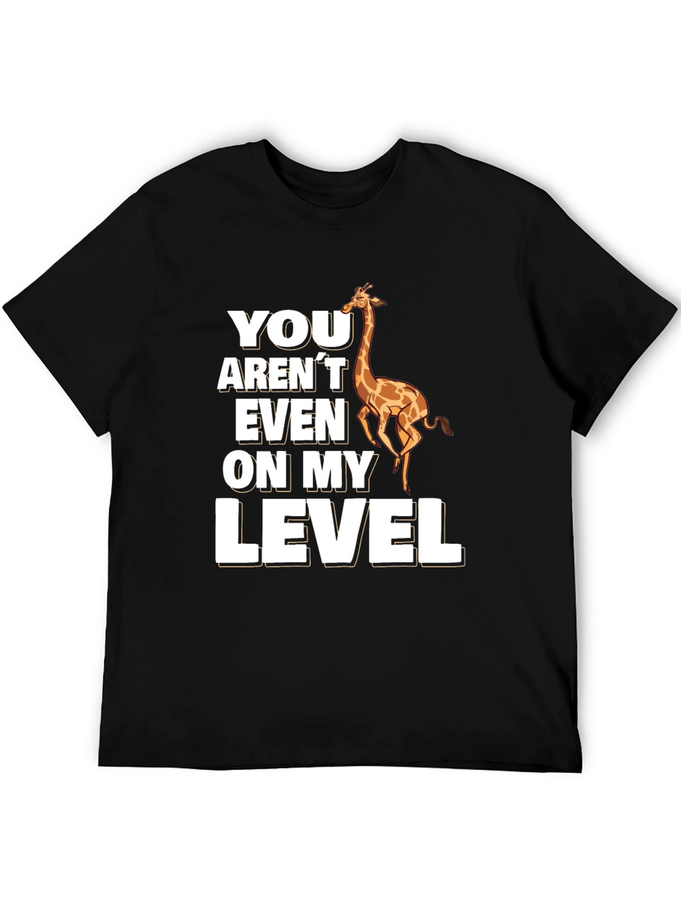 Giraffe Level T-Shirt - Funny Animal Pun Tee
