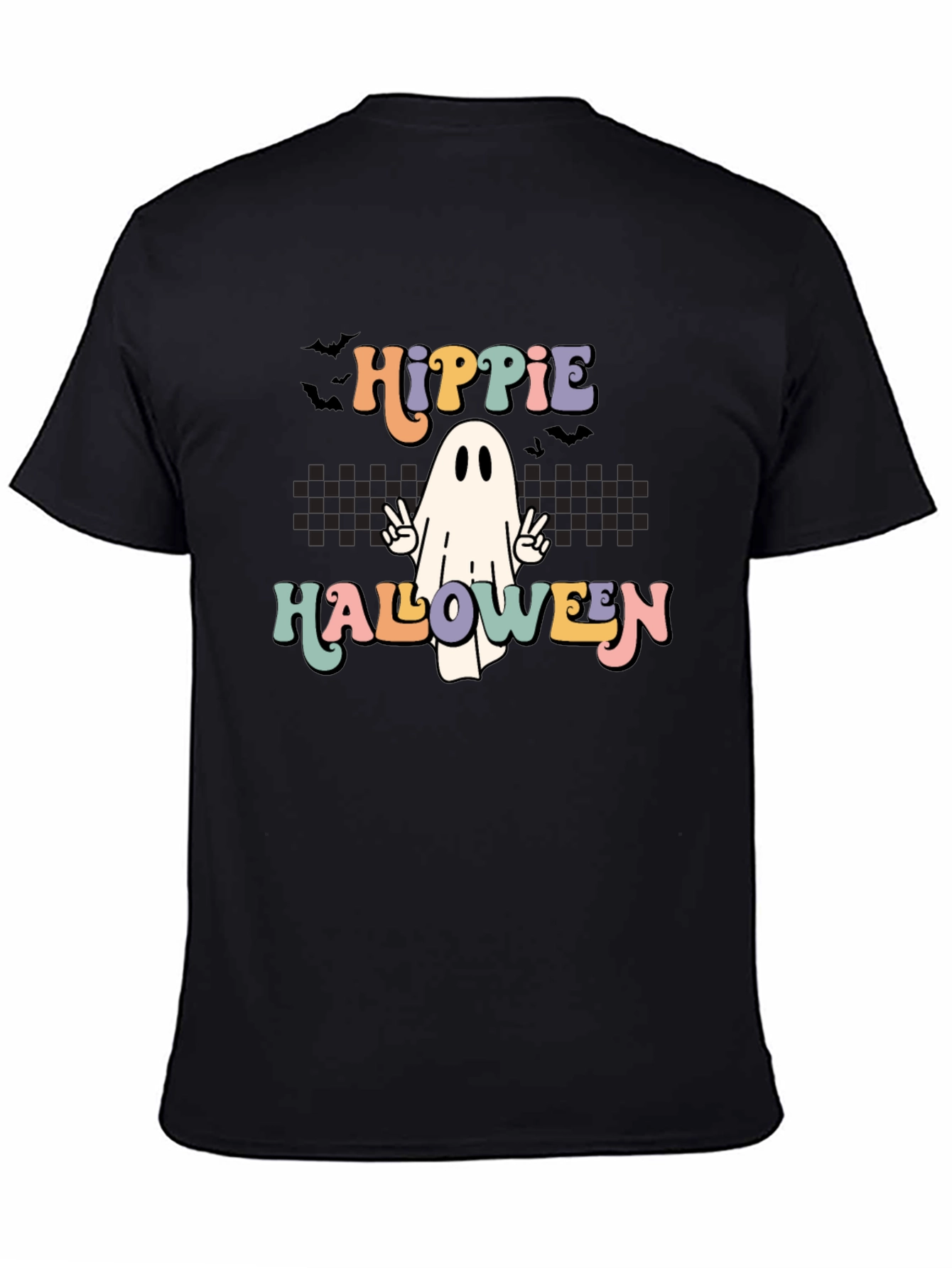 Hippie Halloween Ghost Graphic Tee