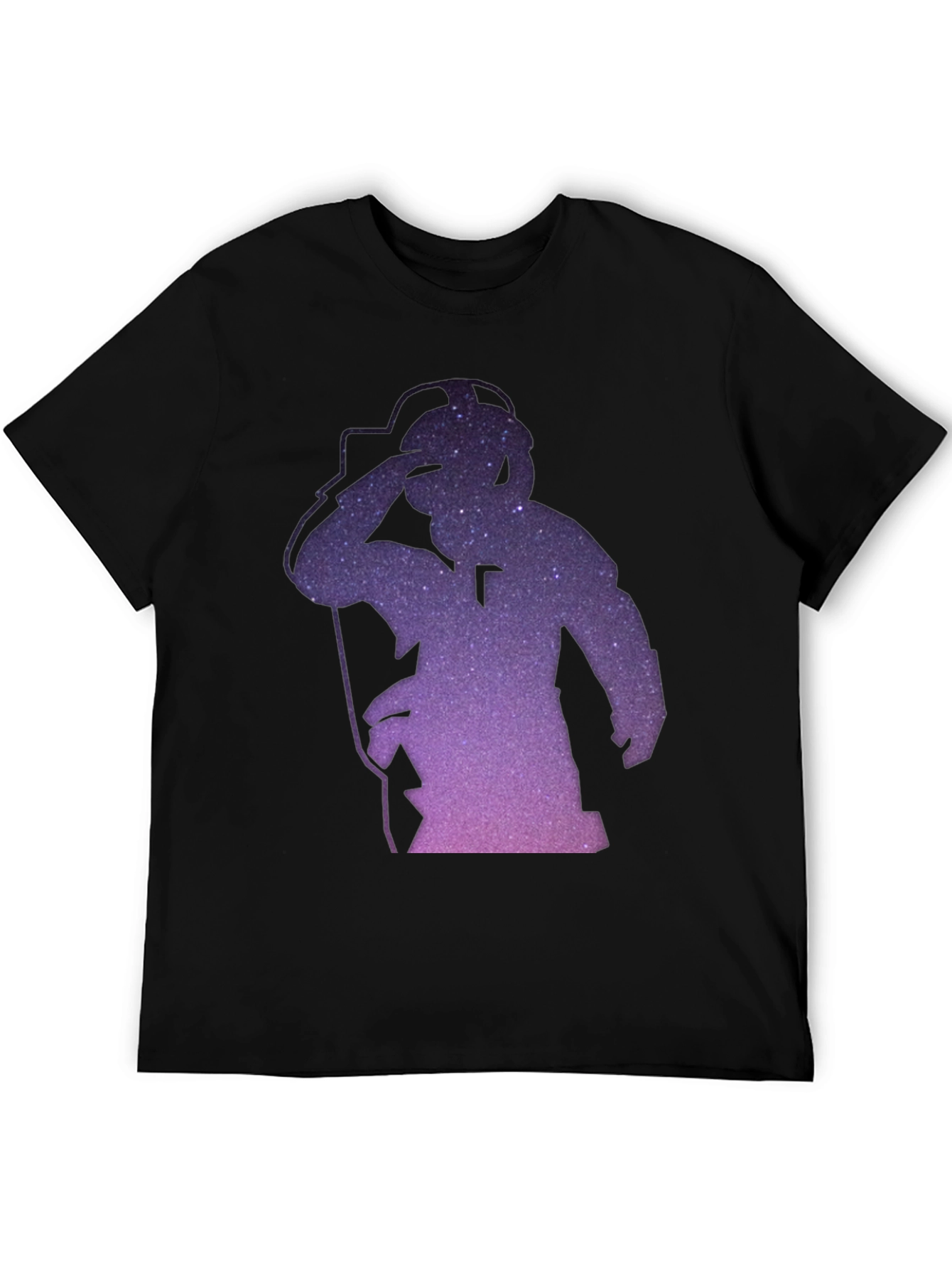 Galaxy Astronaut Graphic Black T-Shirt