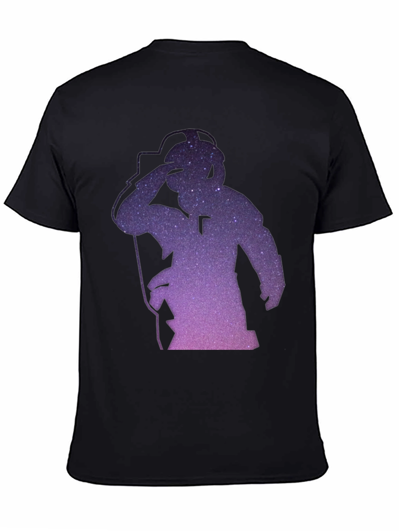 Galaxy Astronaut Graphic Black T-Shirt
