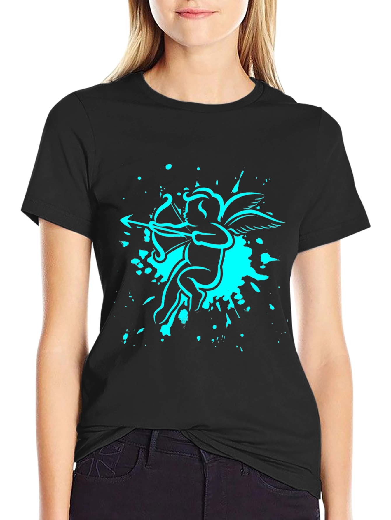 Cupid Arrow Graphic Black T-Shirt