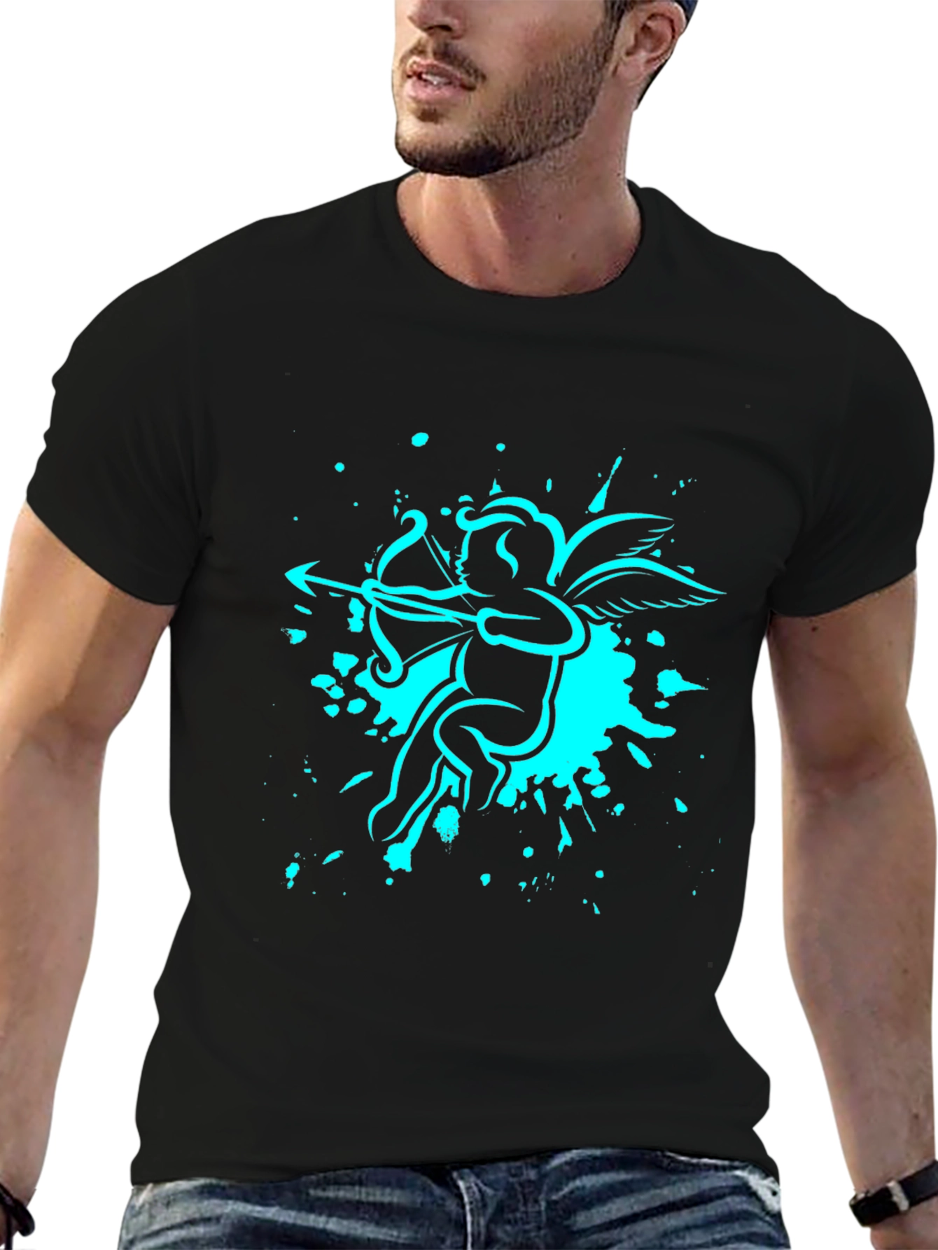 Cupid Arrow Graphic Black T-Shirt