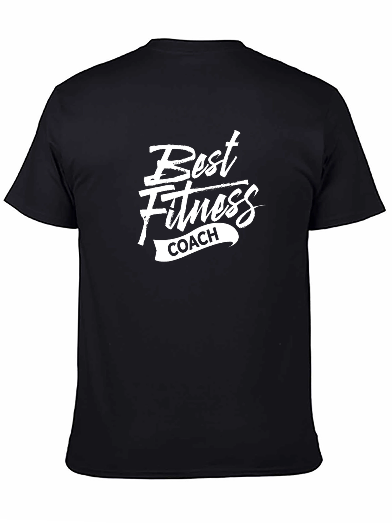 Best Fitness Coach T-Shirt - Black Gym Apparel