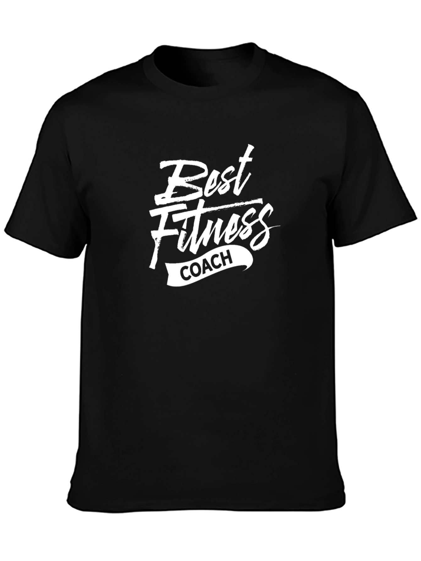 Best Fitness Coach T-Shirt - Black Gym Apparel