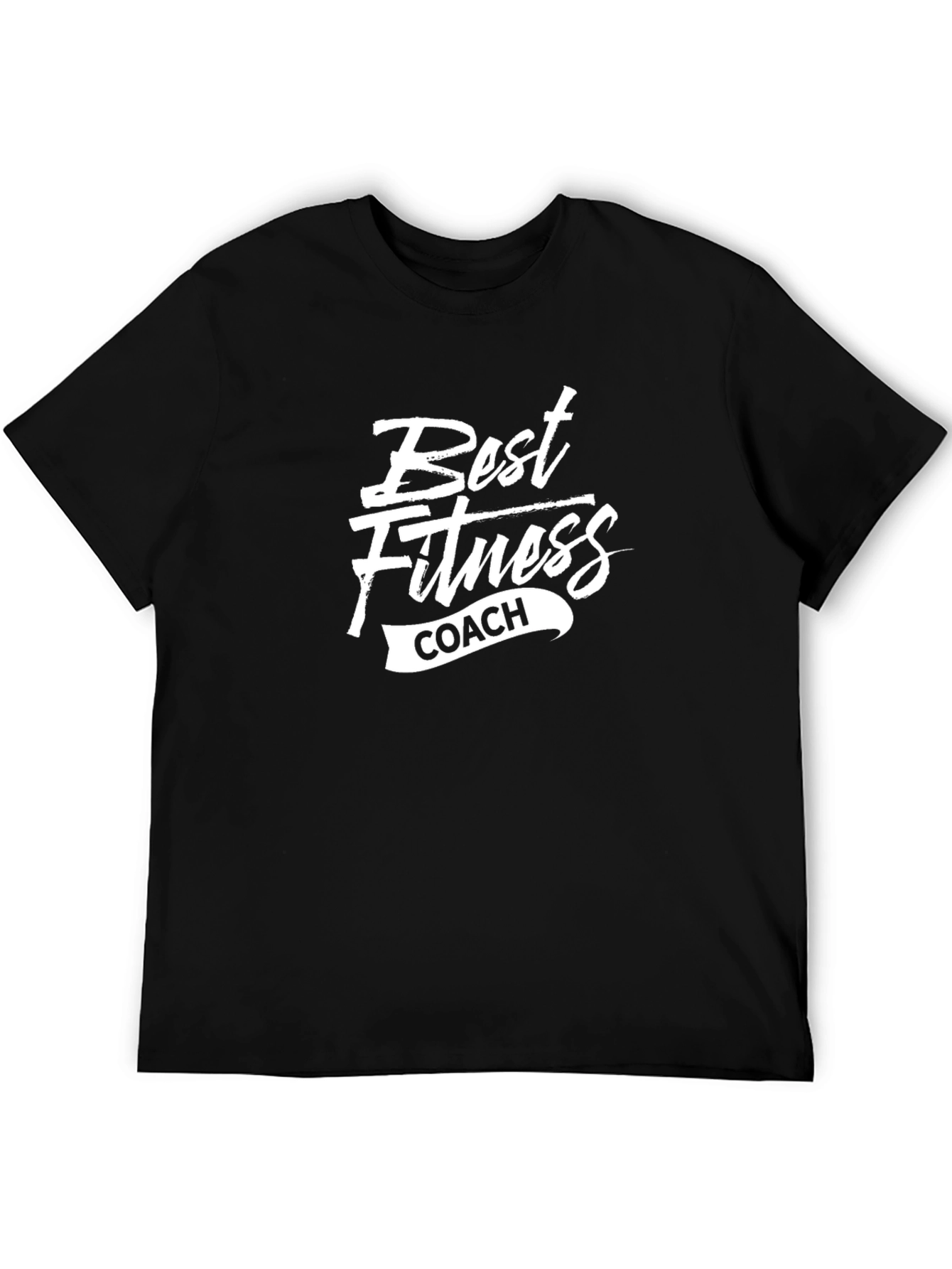 Best Fitness Coach T-Shirt - Black Gym Apparel
