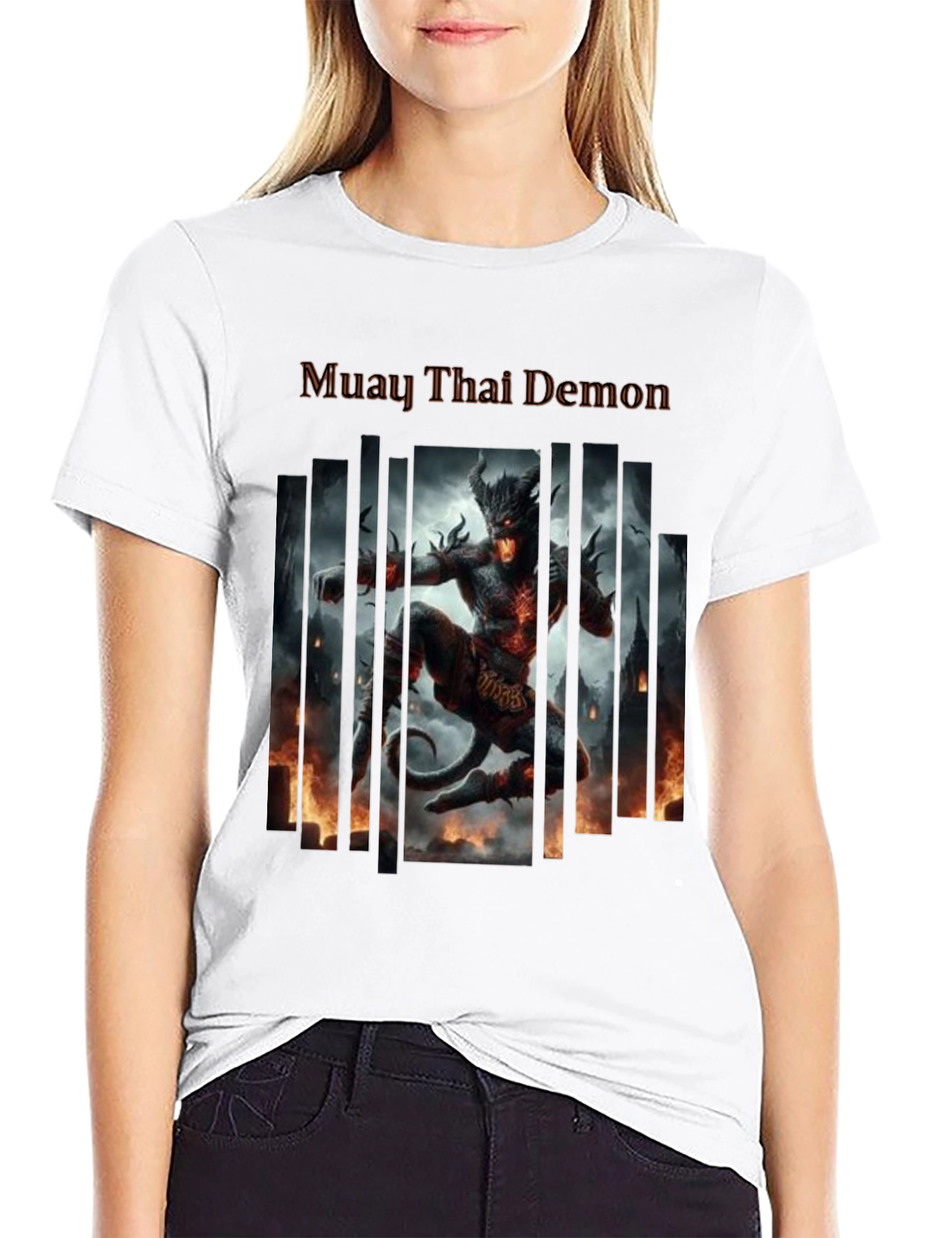 Muay Thai Demon Graphic T-Shirt