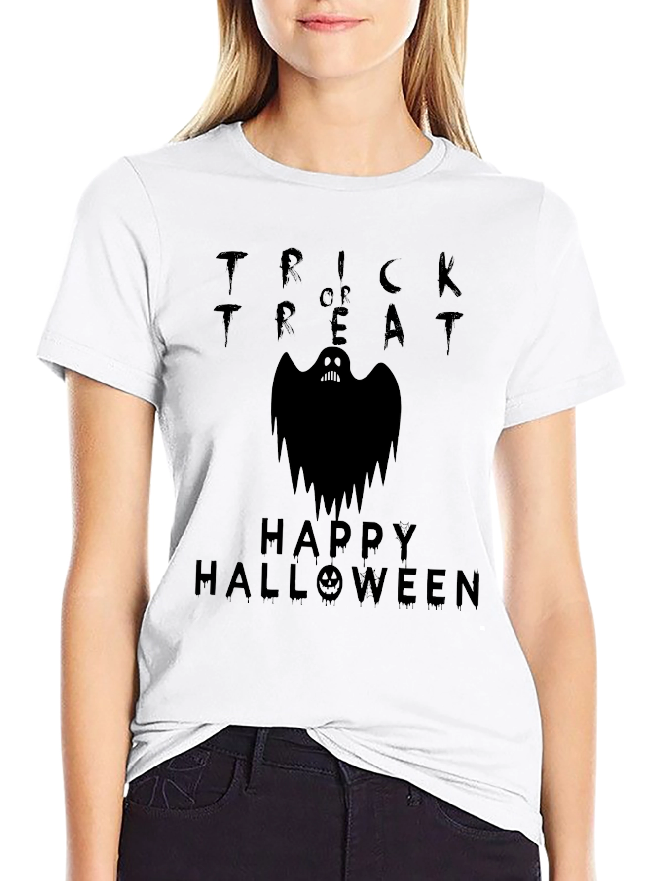 Happy Halloween Trick or Treat Ghost T-Shirt
